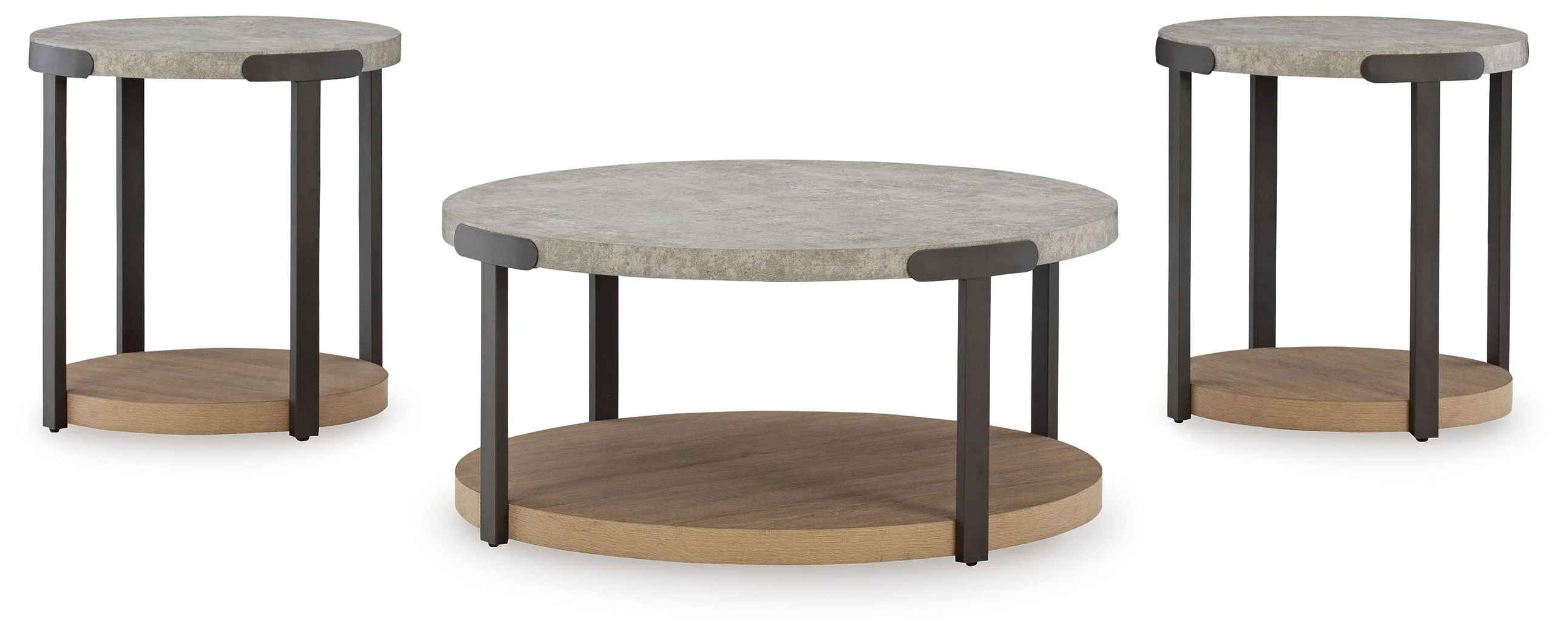 Darthurst - Occasional Table Set (Set of 3) - Light Brown - Image 2