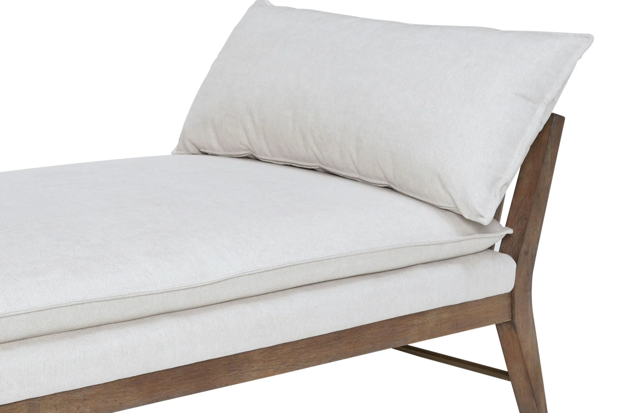 Daybed With Strap Detail - White - Image 2