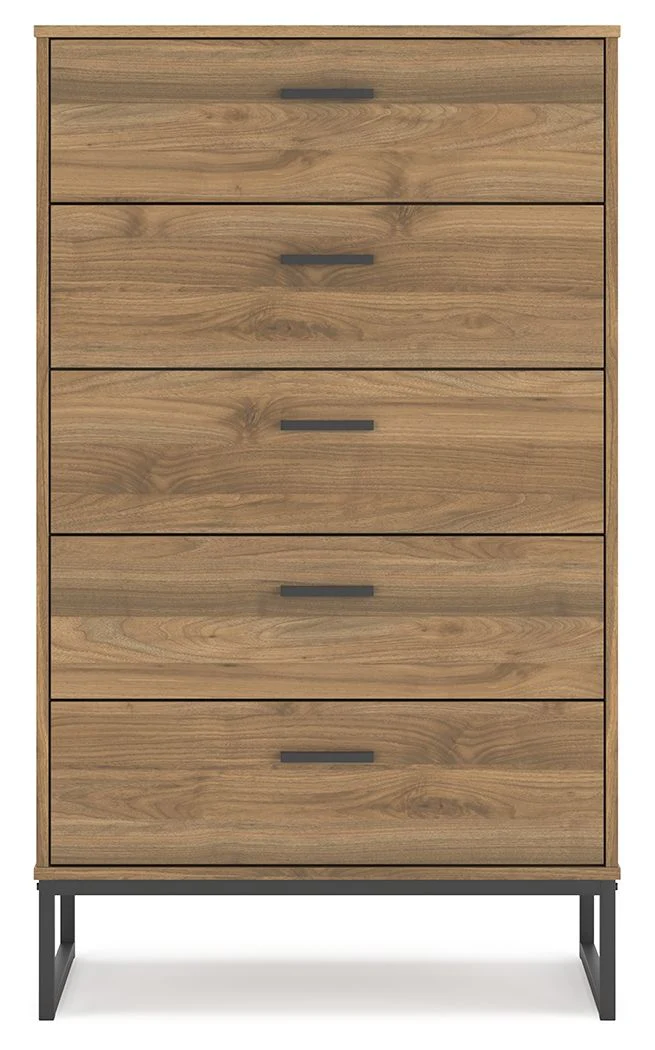 Deanlow - Five Drawer Chest - Honey - Image 4