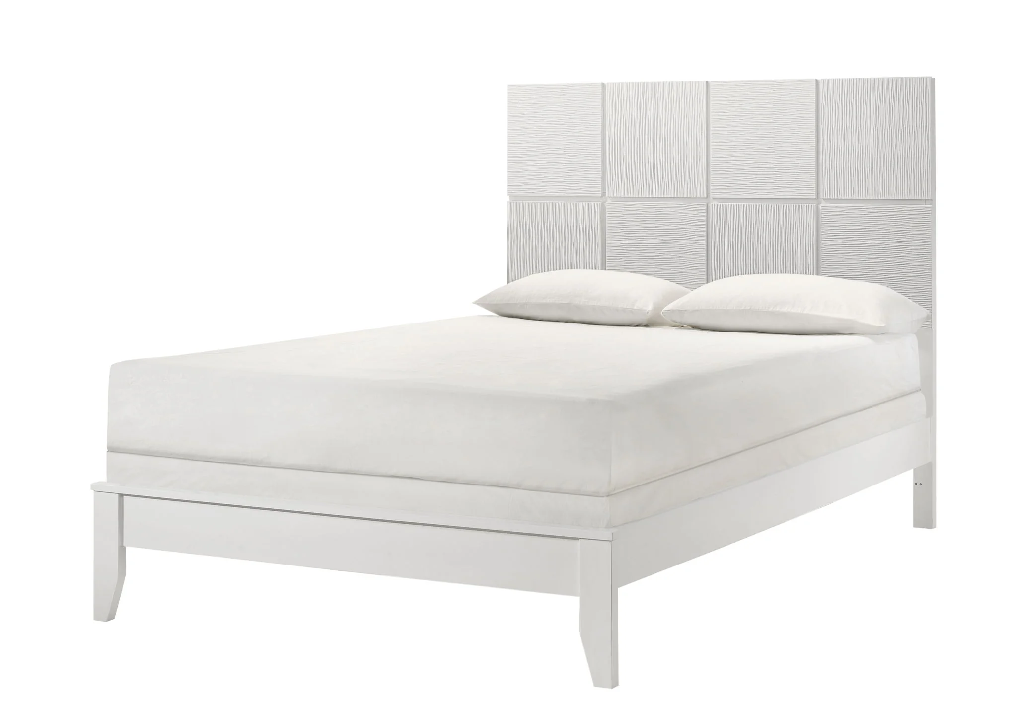 Denker - Full Bed - White
