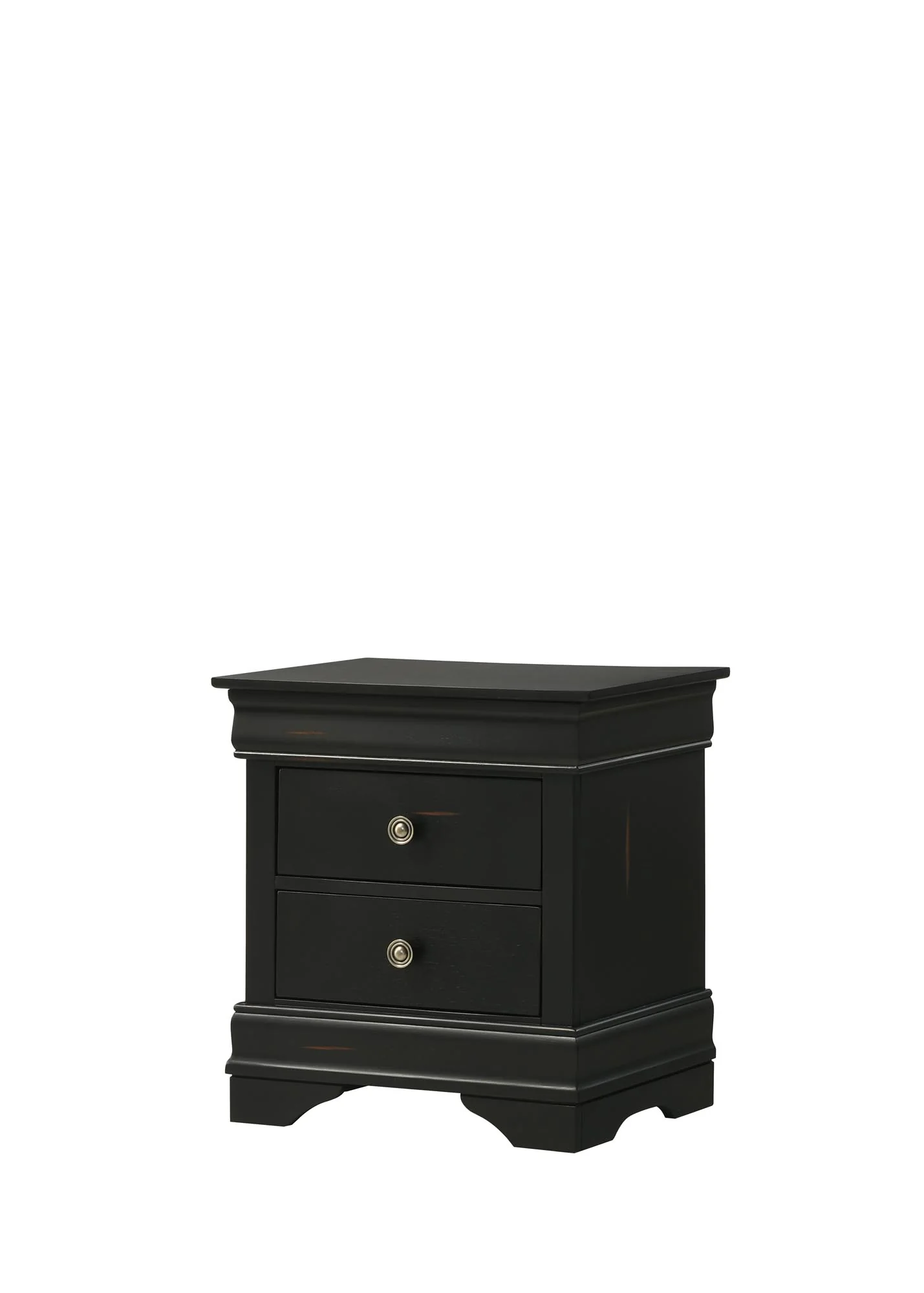 Distressed Black Bedroom Suite 5pc - Image 3