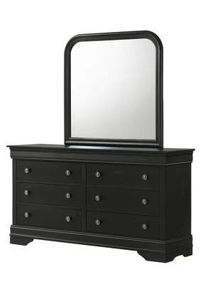 Distressed Black Bedroom Suite 5pc - Image 4