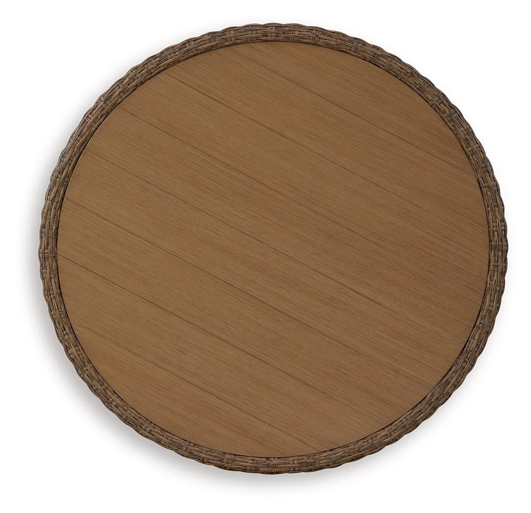 Double Point - Round Cocktail Table - Beige - Image 4