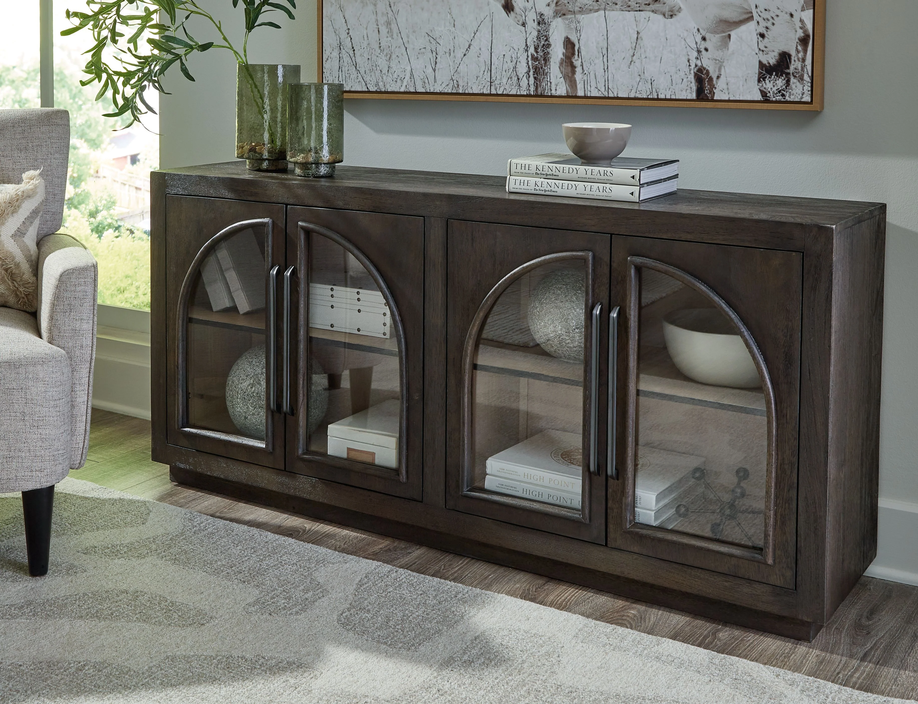 Dreley - Accent Cabinet - Grayish Brown - Image 3