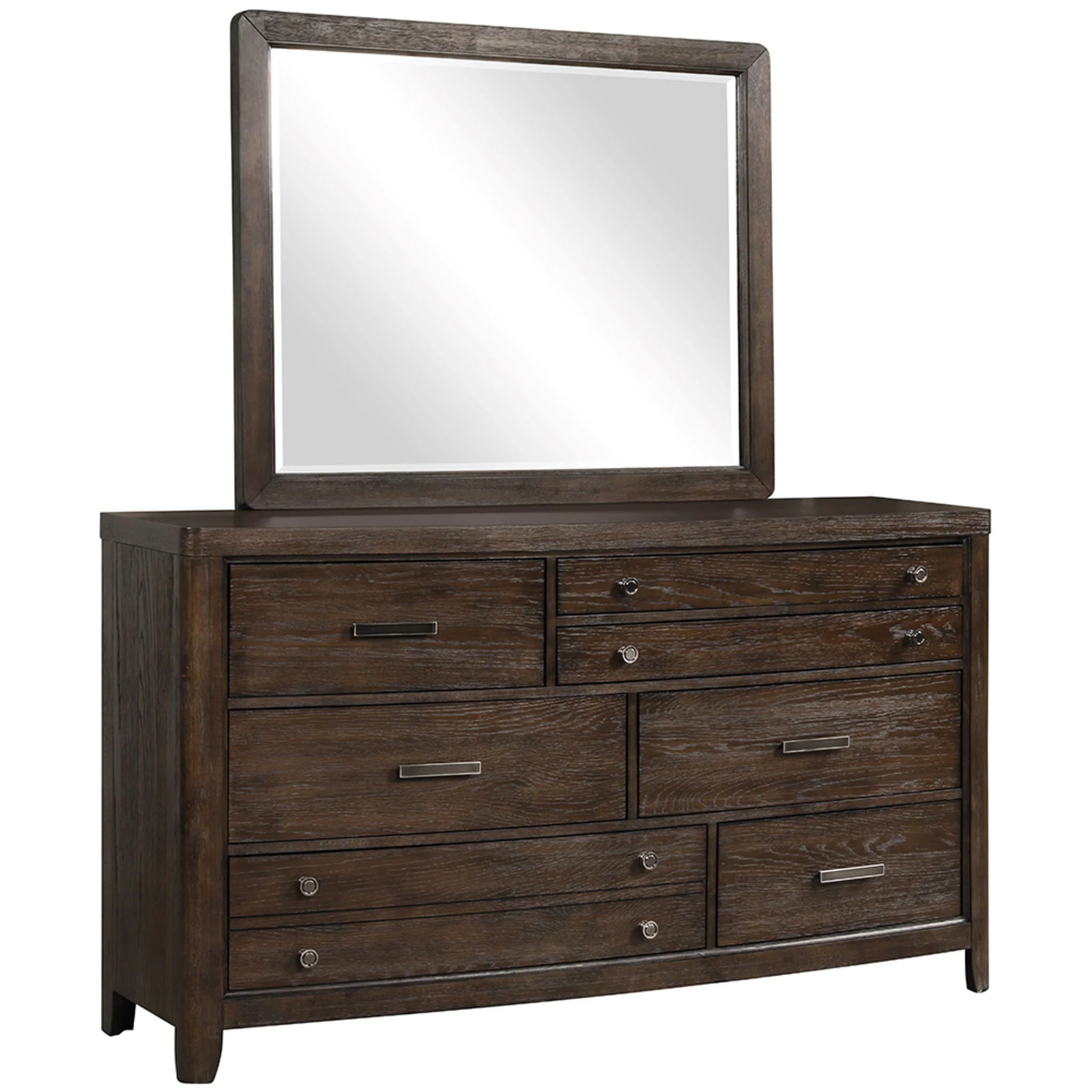 Dresser Cedar Lined Bottom Drawers - Antique Brown - Image 2