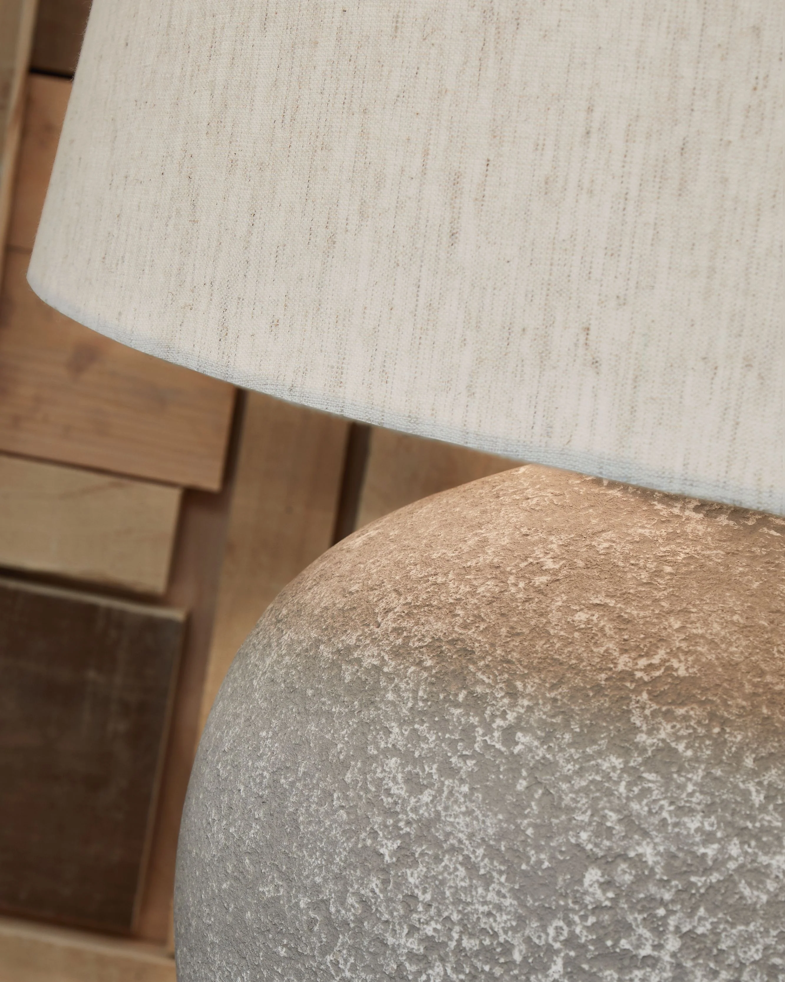 Dreward - Paper Table Lamp - Distressed Gray - Image 2