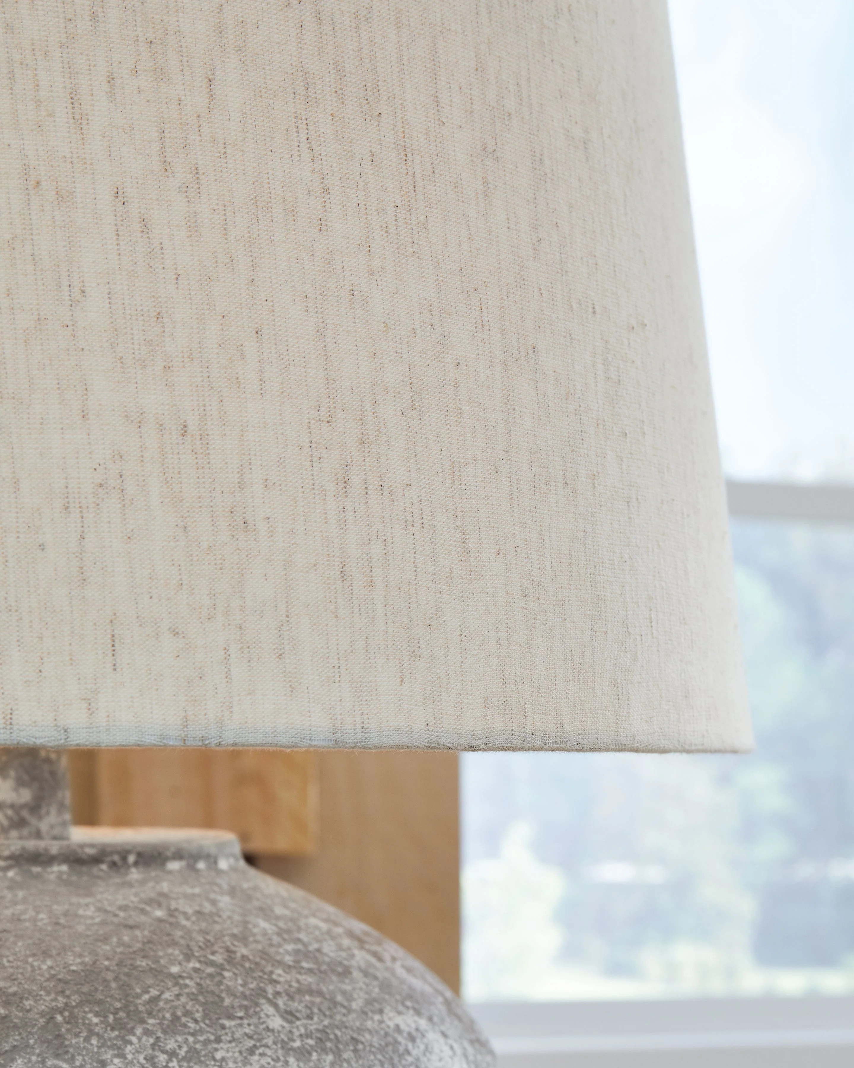 Dreward - Paper Table Lamp - Distressed Gray - Image 4