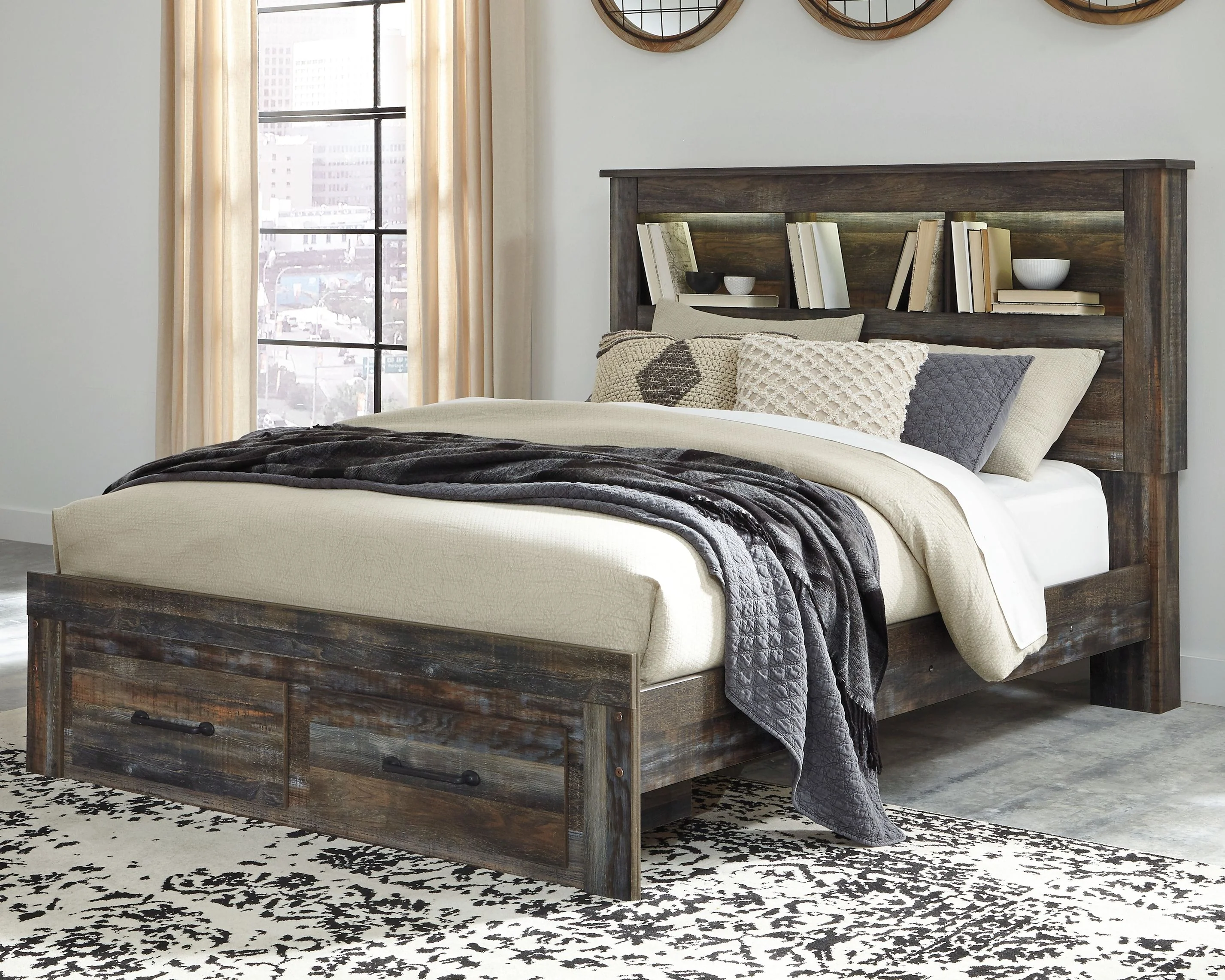 Drystan - Panel Bookcase Bed - Image 4