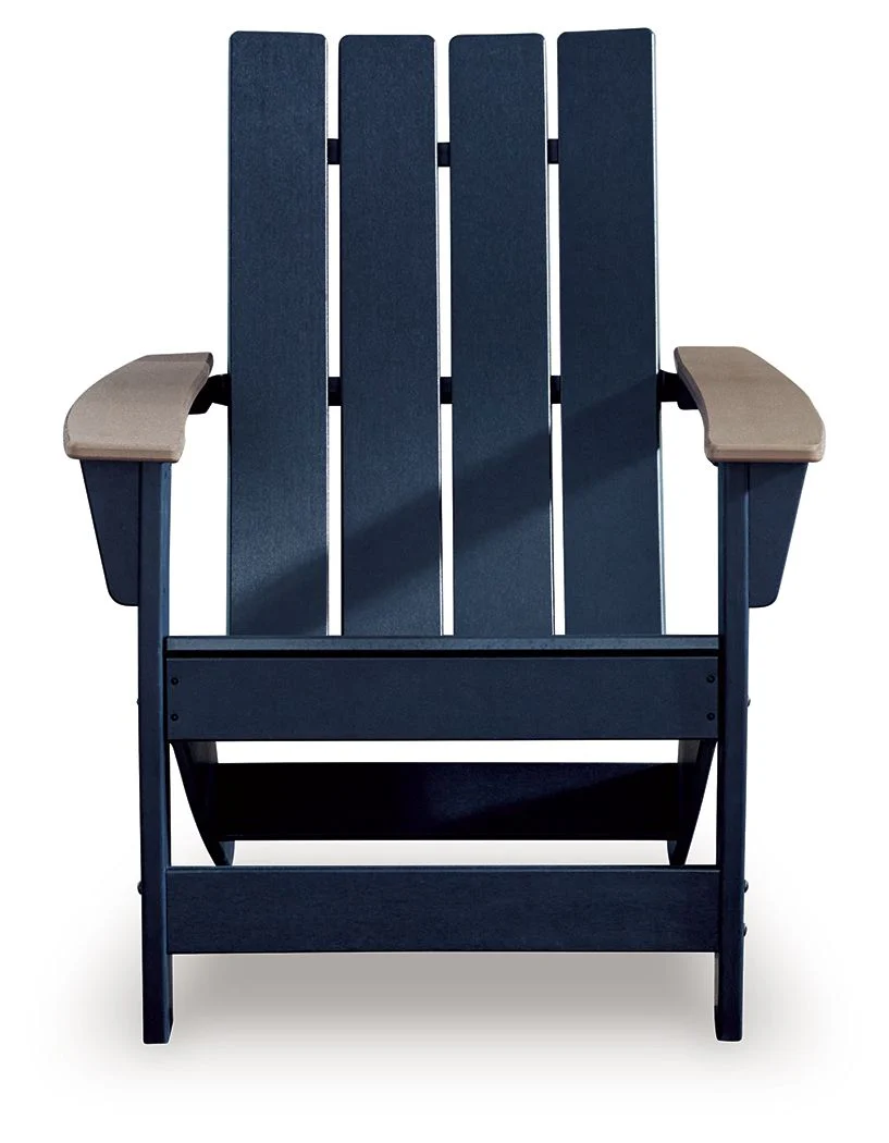 East Beach - Adirondack Chair - Black / Beige - Image 2
