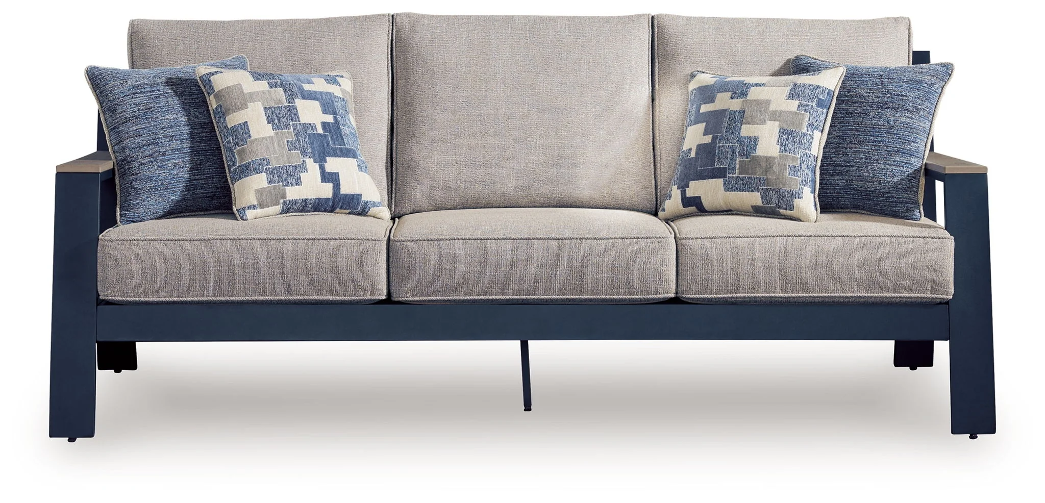 East Beach - Sofa With Cushion - Blue - Image 3