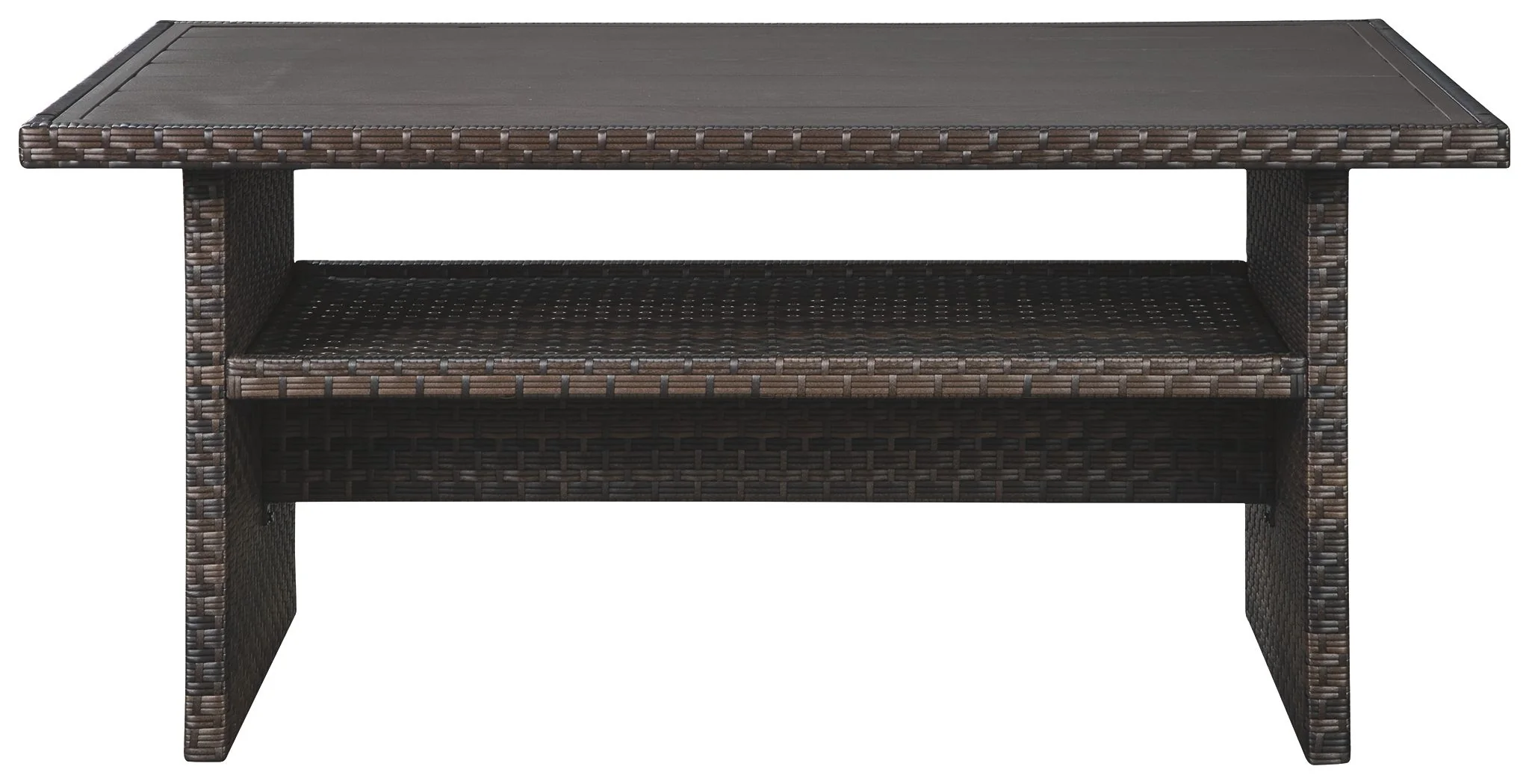 Easy Isle - RECT Multi-Use Table - Dark Brown / Beige - Image 4