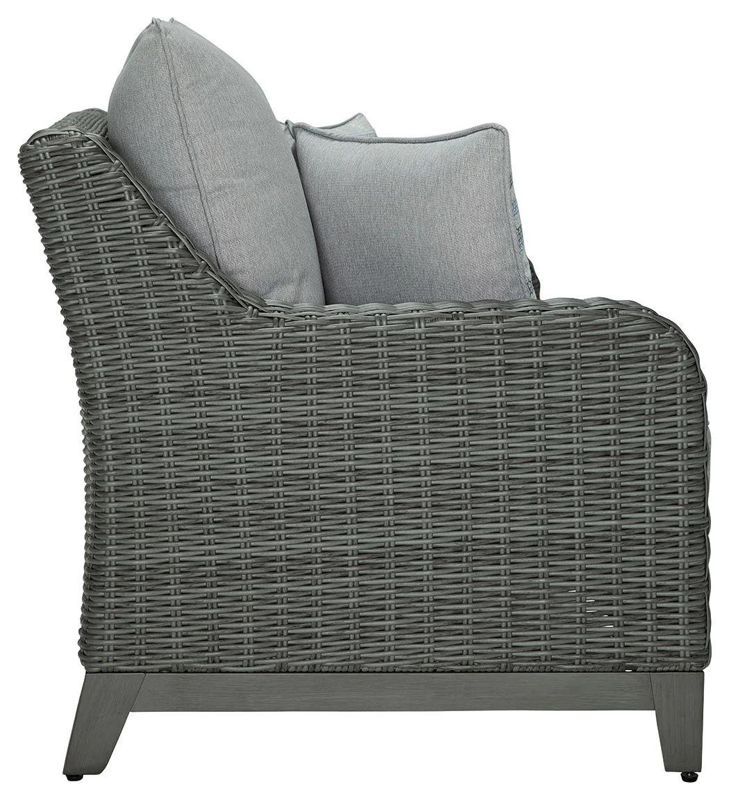 Elite Park - Loveseat w/Cushion - Gray - Image 4