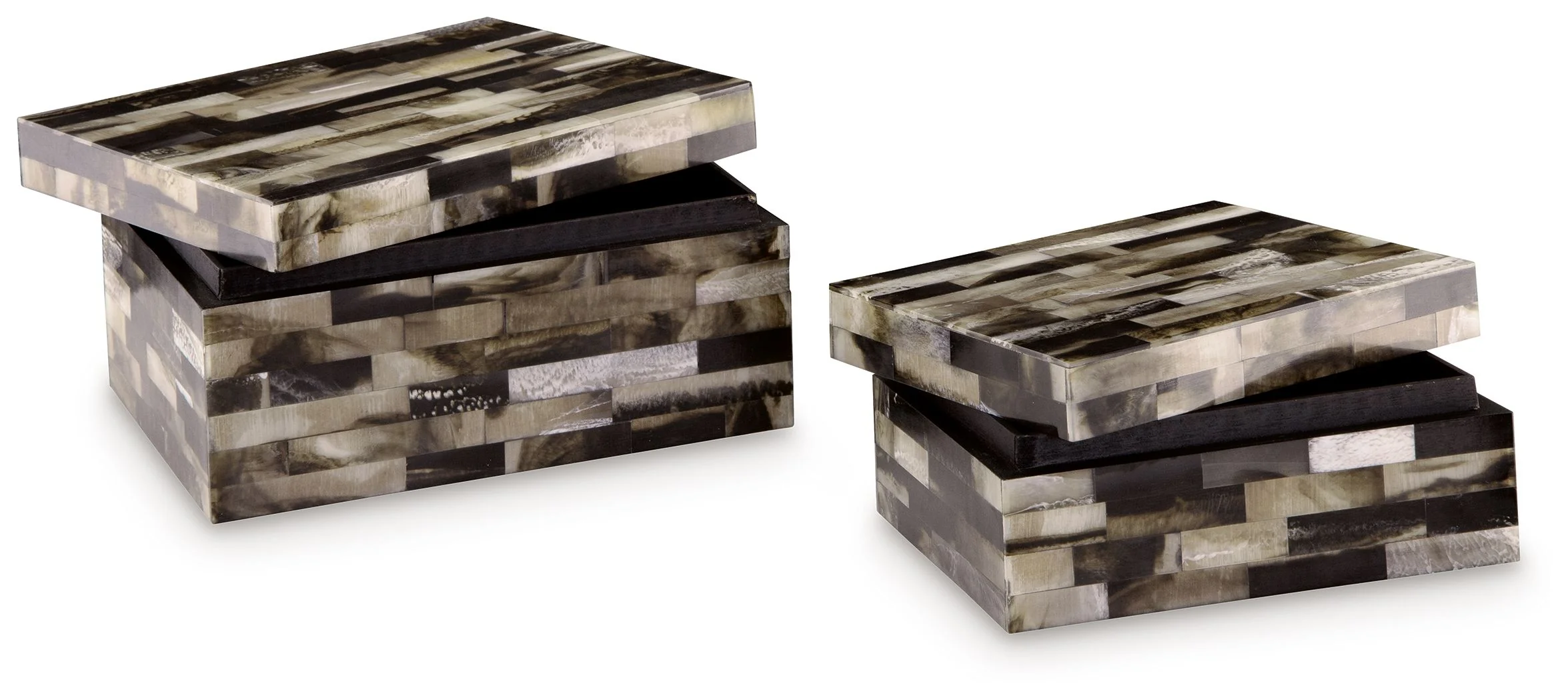 Ellford - Box Set (Set of 2) - Black / Brown / Cream - Image 2