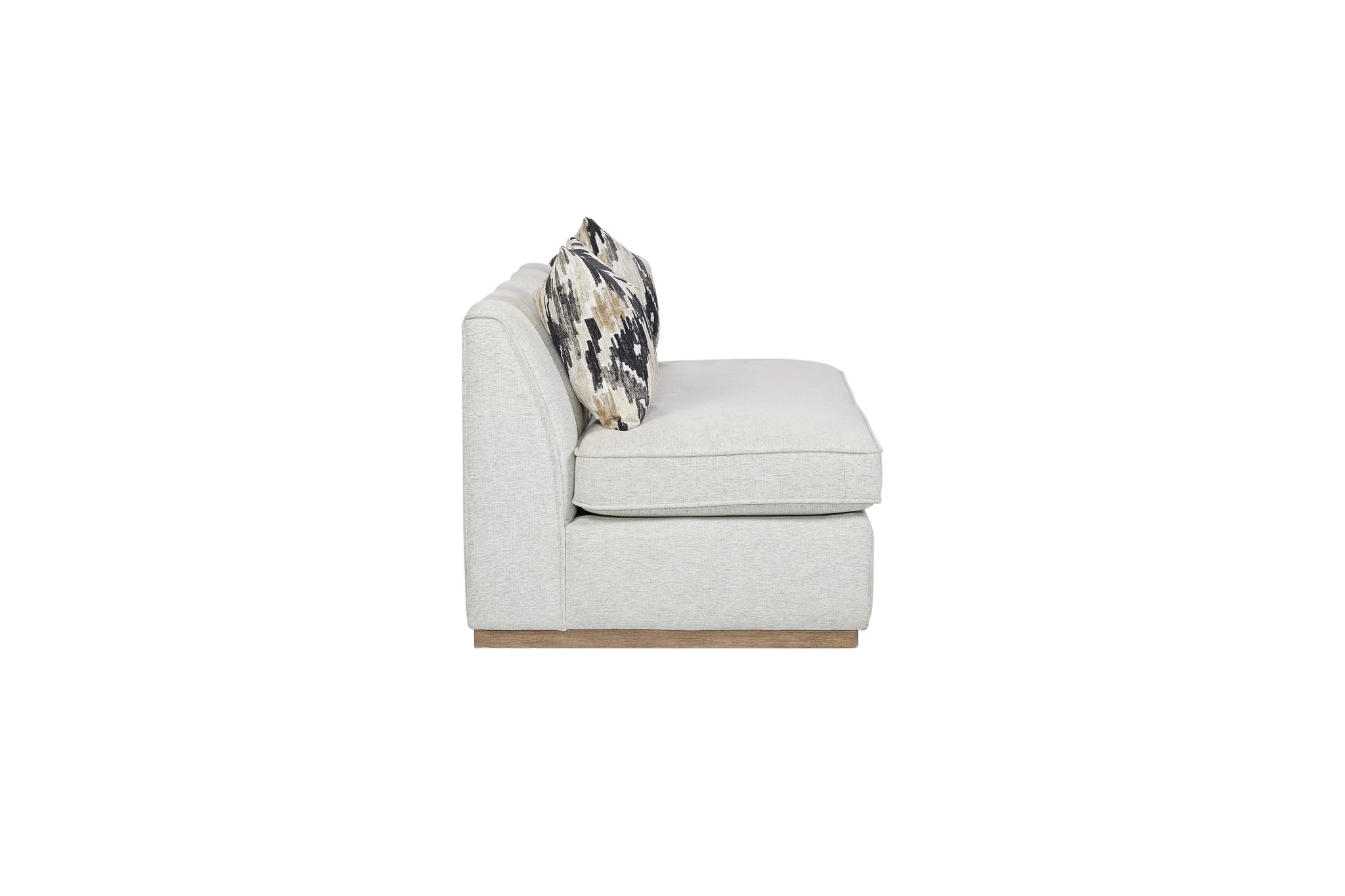 Elure - Channel Loveseat - Pearl Silver - Image 2