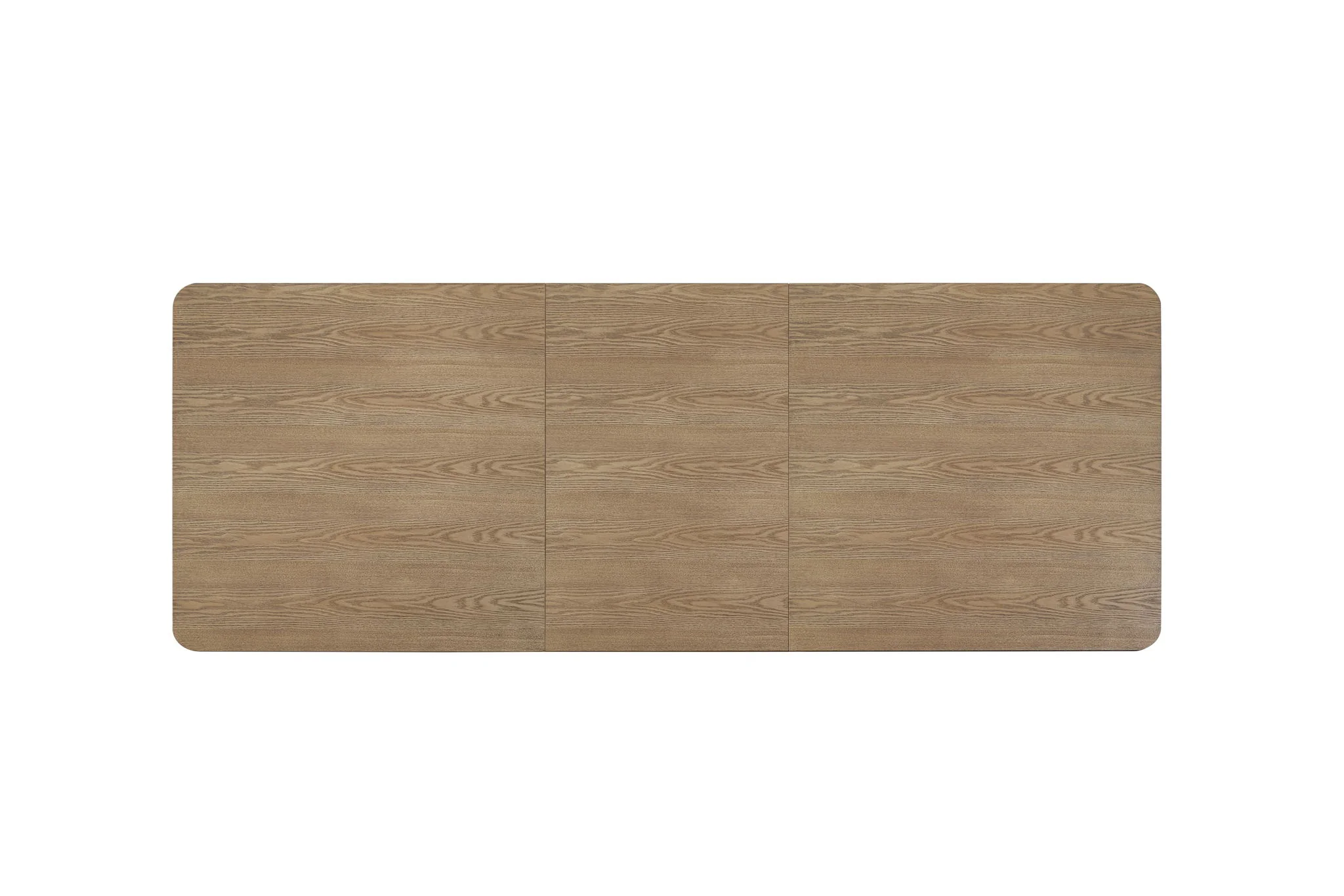 Elure - Double Pedestal Table With Leaf - Peppercorn / Light Brown - Image 2