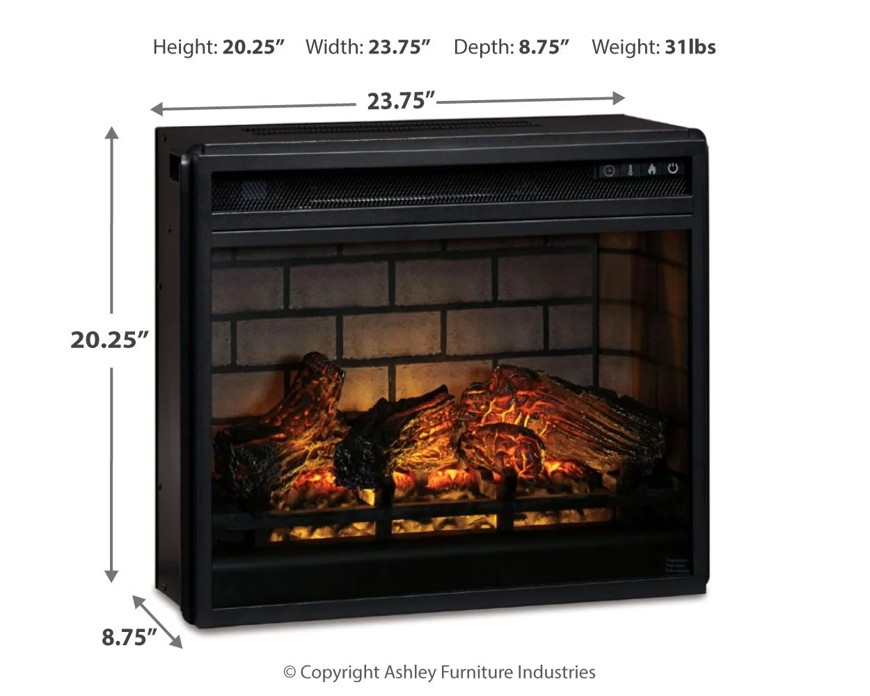 Entertainment Accessories - Fireplace Insert Infrared - Image 7