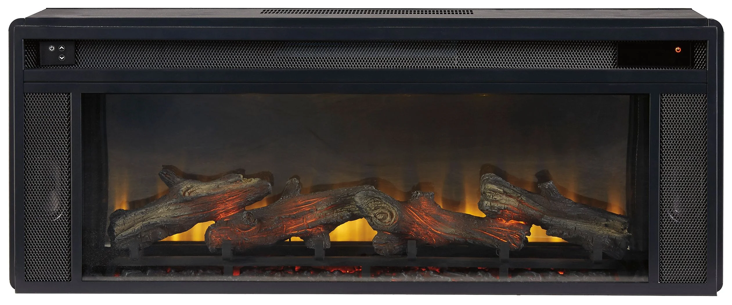 Entertainment Accessories - Fireplace Insert - Rectangular - Black - Image 4