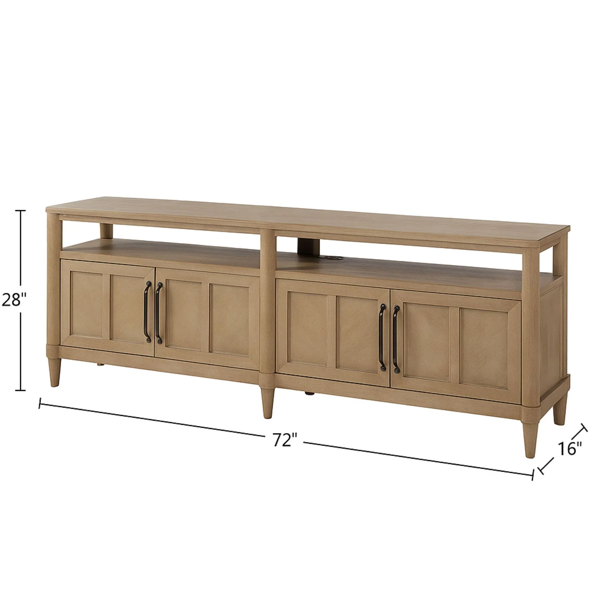 Entertainment Console With Storage - Sand - Image 2