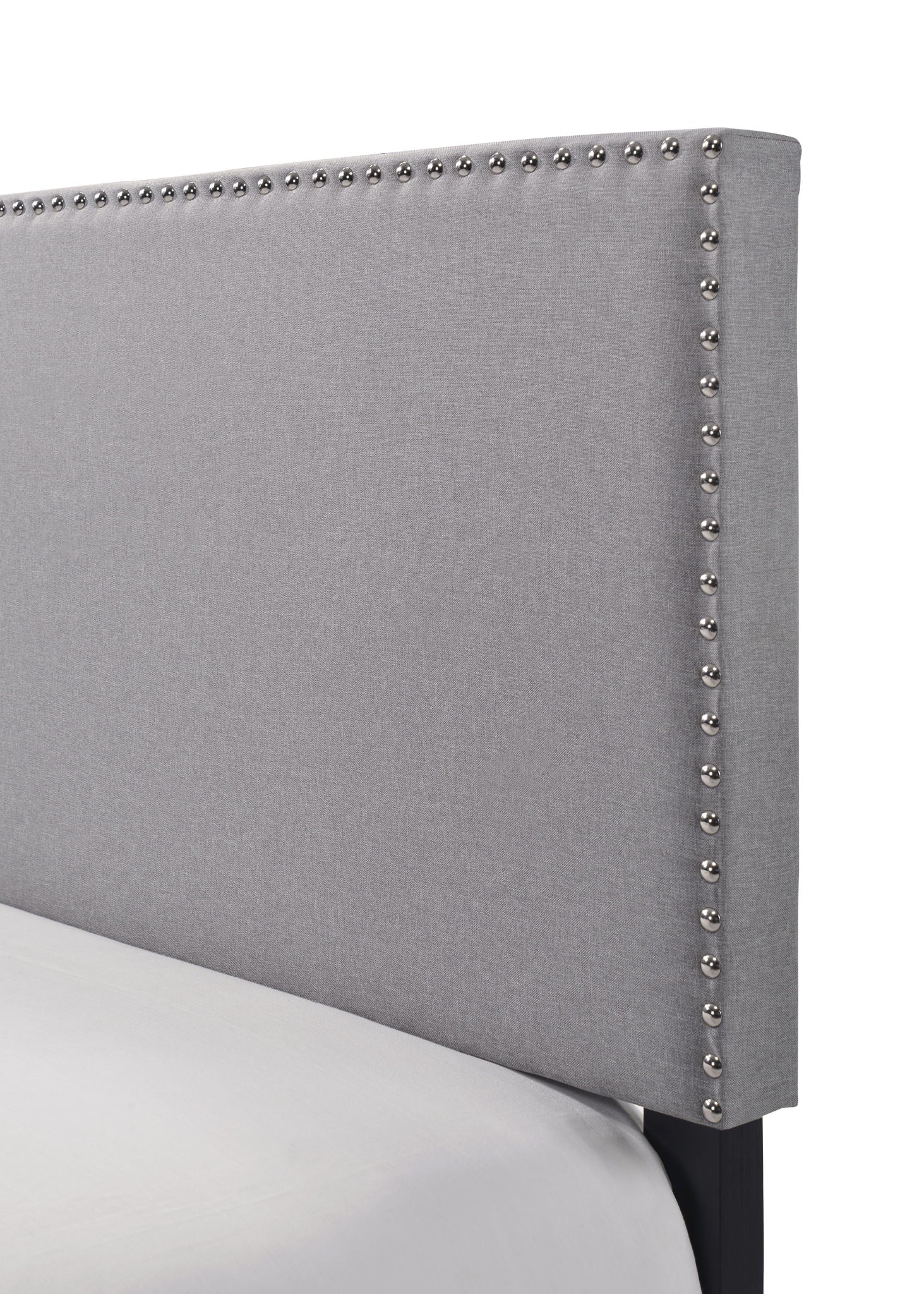 Erin - Queen Nailhead Bed - Gray - Image 3