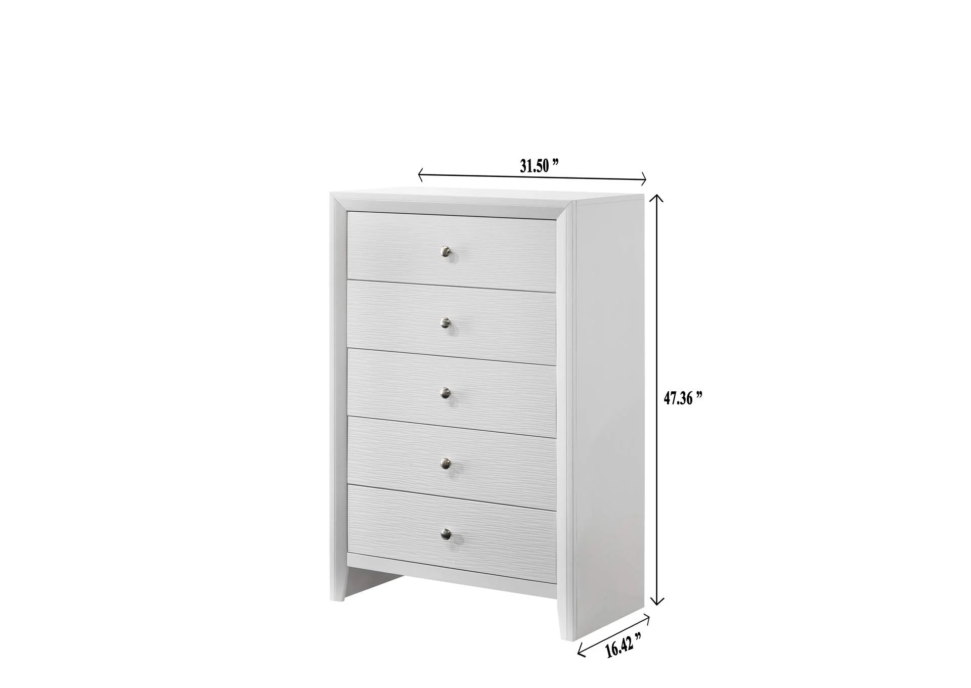 Evan White Bedroom Suites by Crown Mark - Image 11