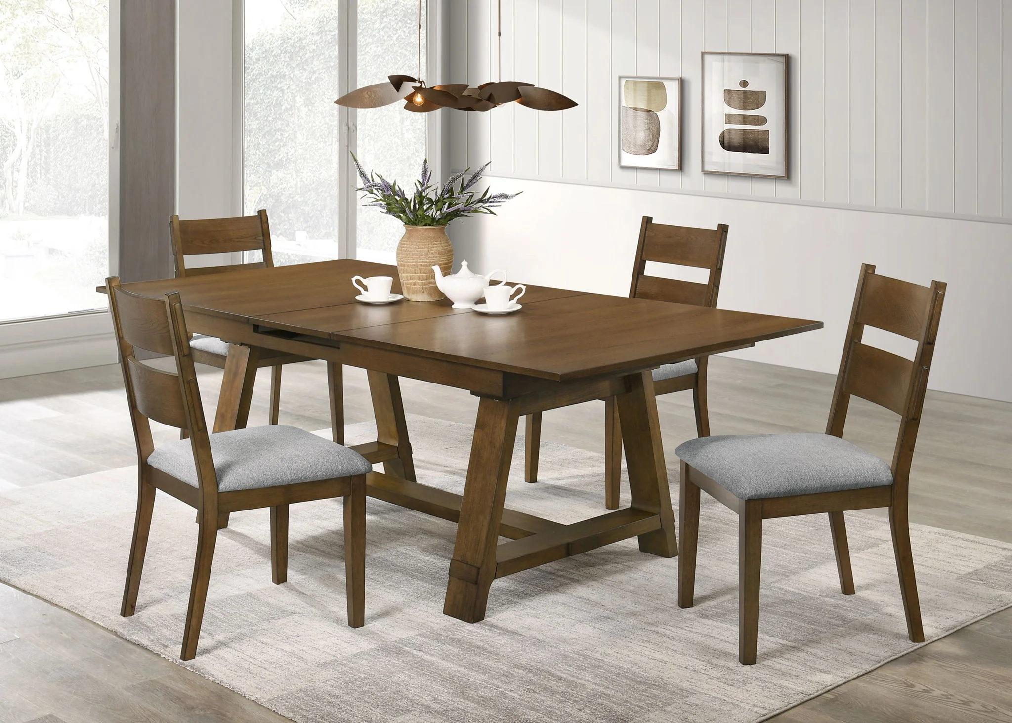 Everly Dining Room Set - Brown - Image 3