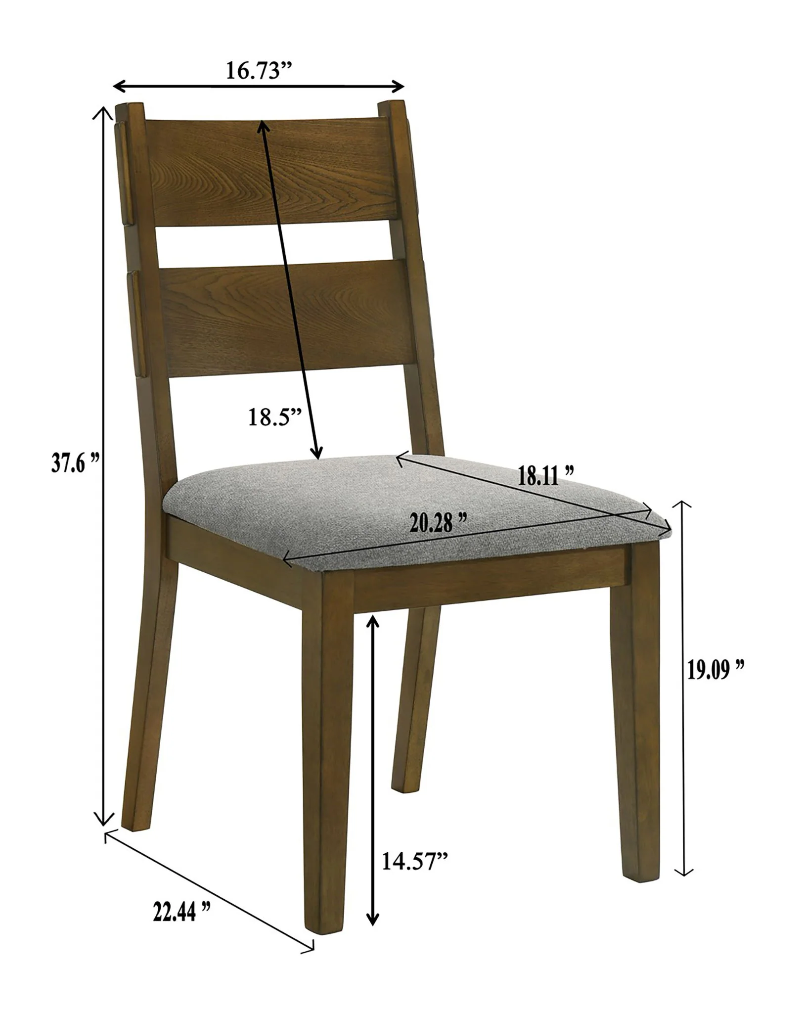 Everly - Side Chair (Set of 2) - Brown - Image 2