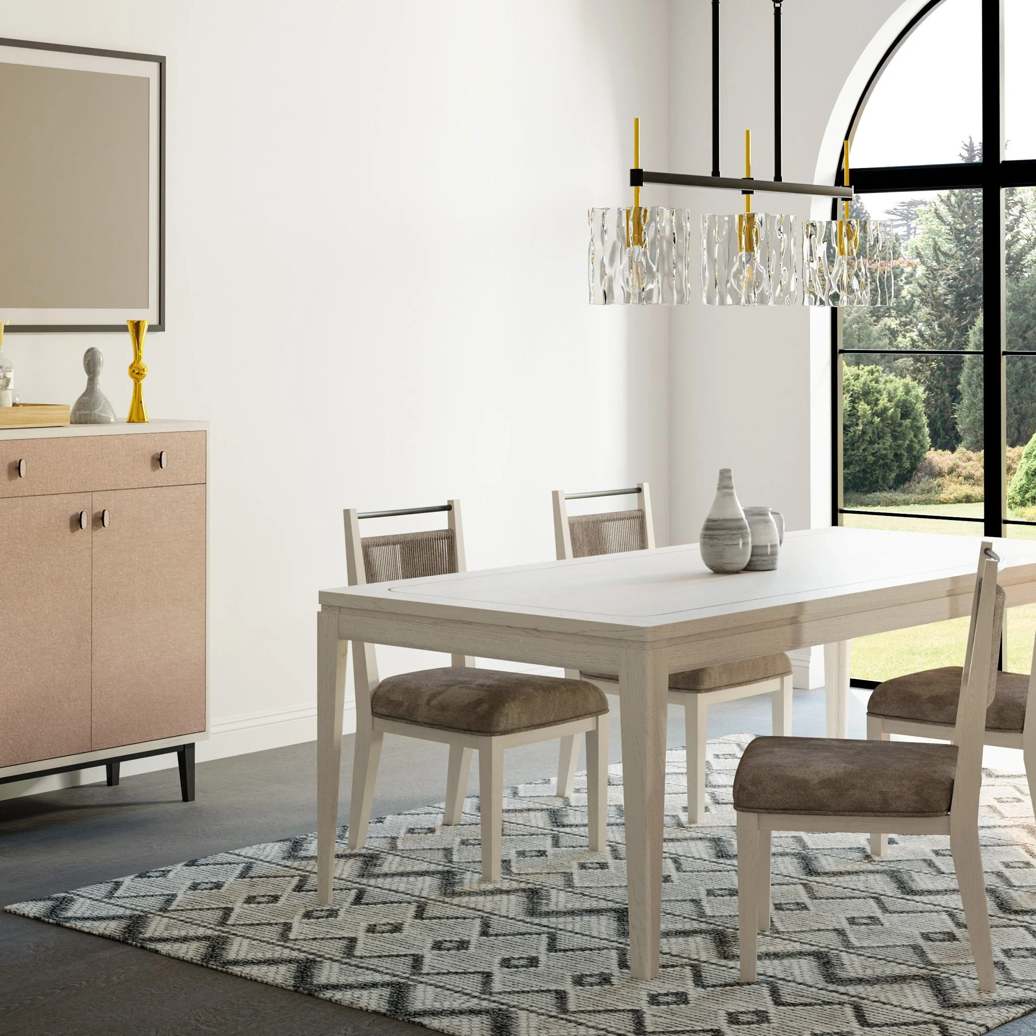 Expandable Dining Table - Vanilla White - Image 2
