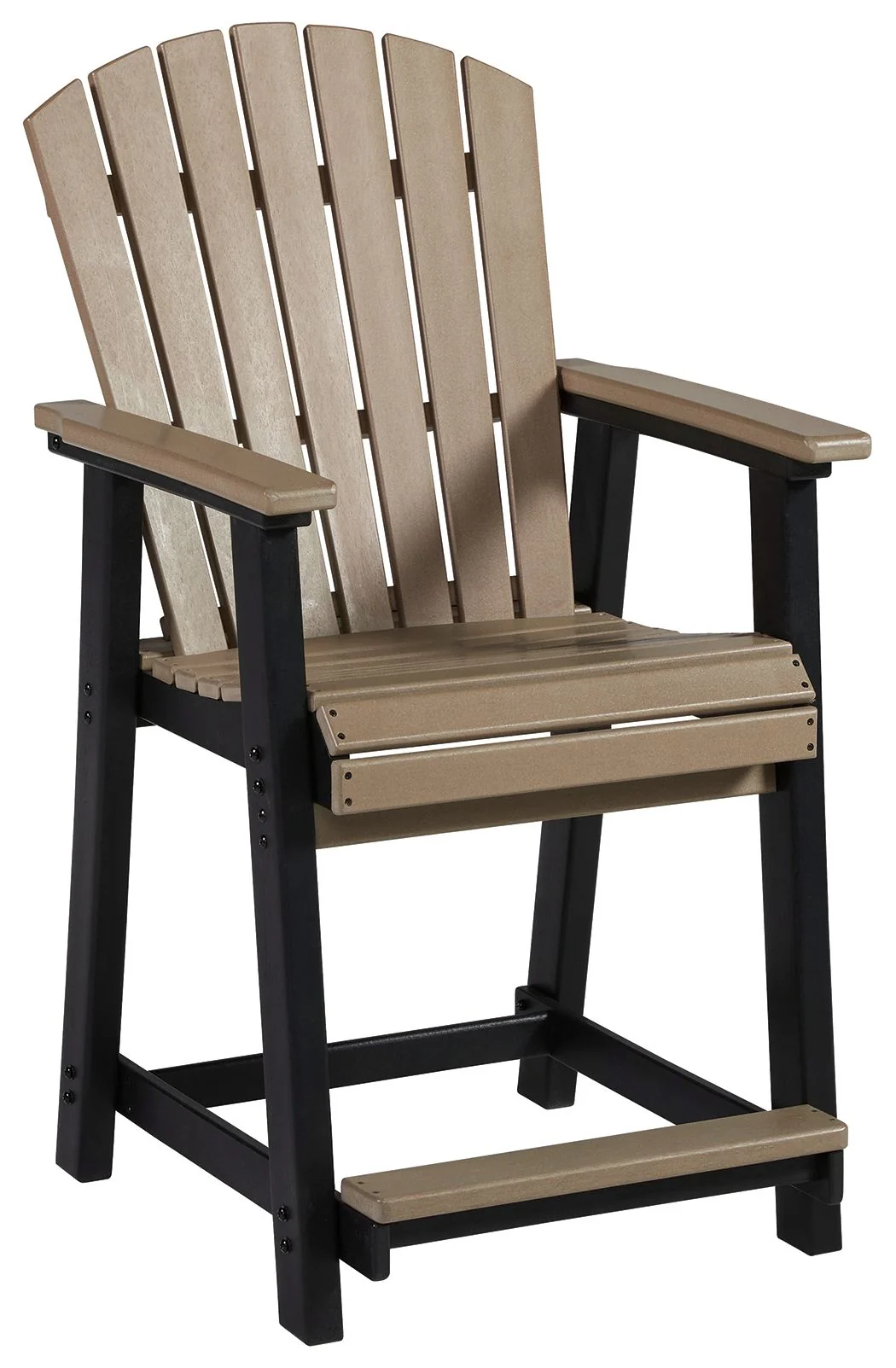 Fairen Trail - Barstool (Set of 2) - Black / Driftwood - Image 3