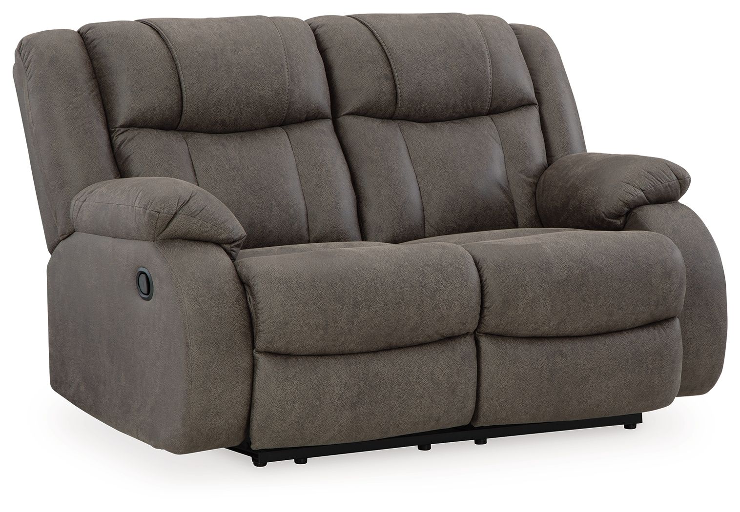 First Base - Reclining Loveseat - Gunmetal - Image 4