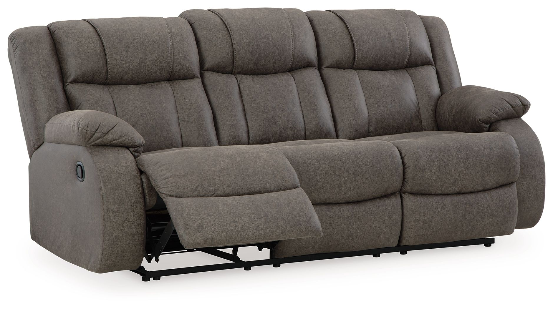 First Base - Reclining Sofa - Gunmetal - Image 2