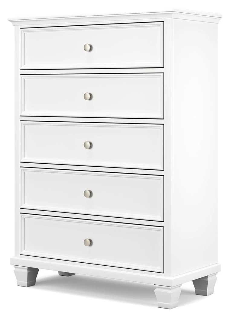 Fortman - Five Drawer Chest - White - Image 3