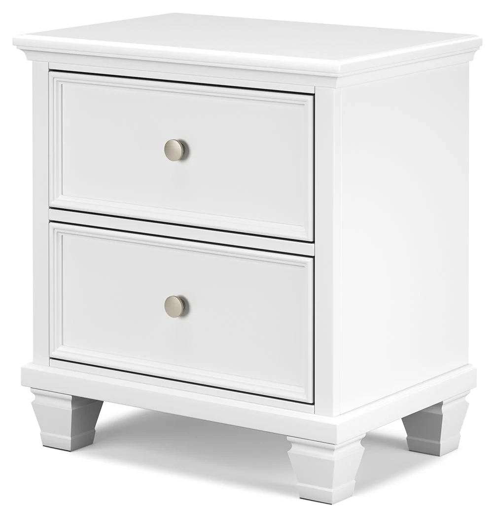 Fortman - Two Drawer Night Stand - White - Image 4