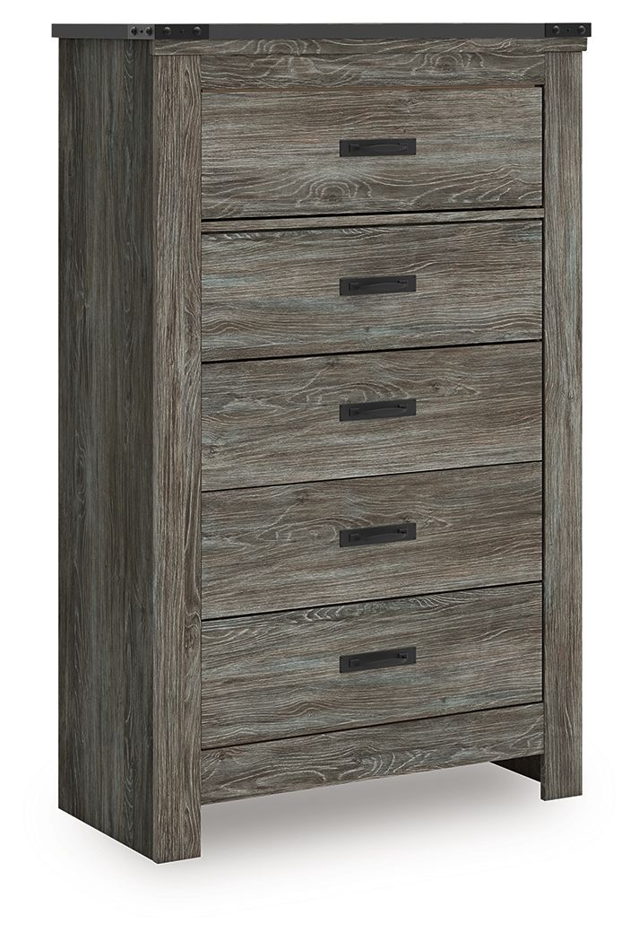 Frandern - Five Drawer Chest - Gray - Image 4