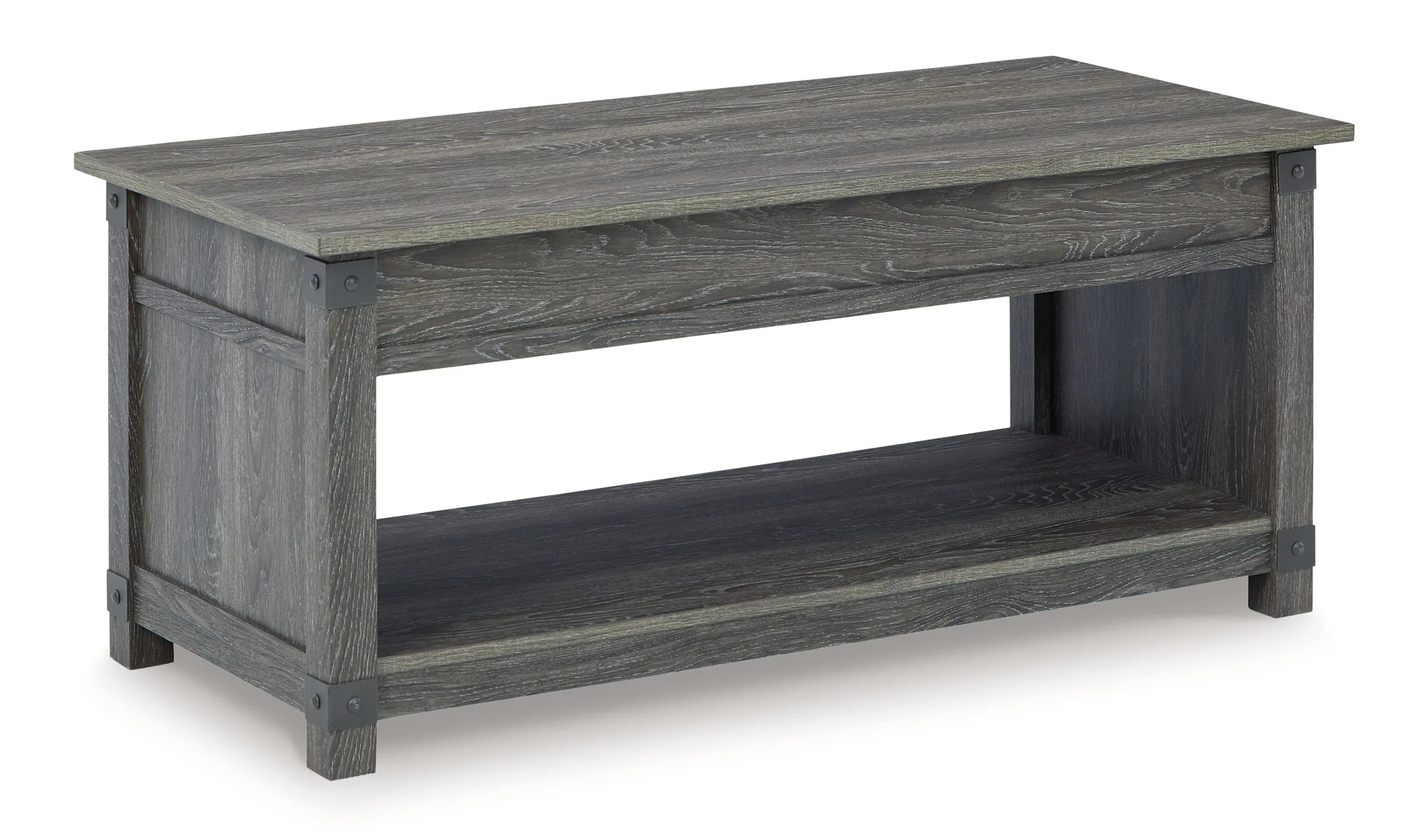Freedan - 3 Pc. - Coffee Table, 2 End Tables - Grayish Brown - Image 4