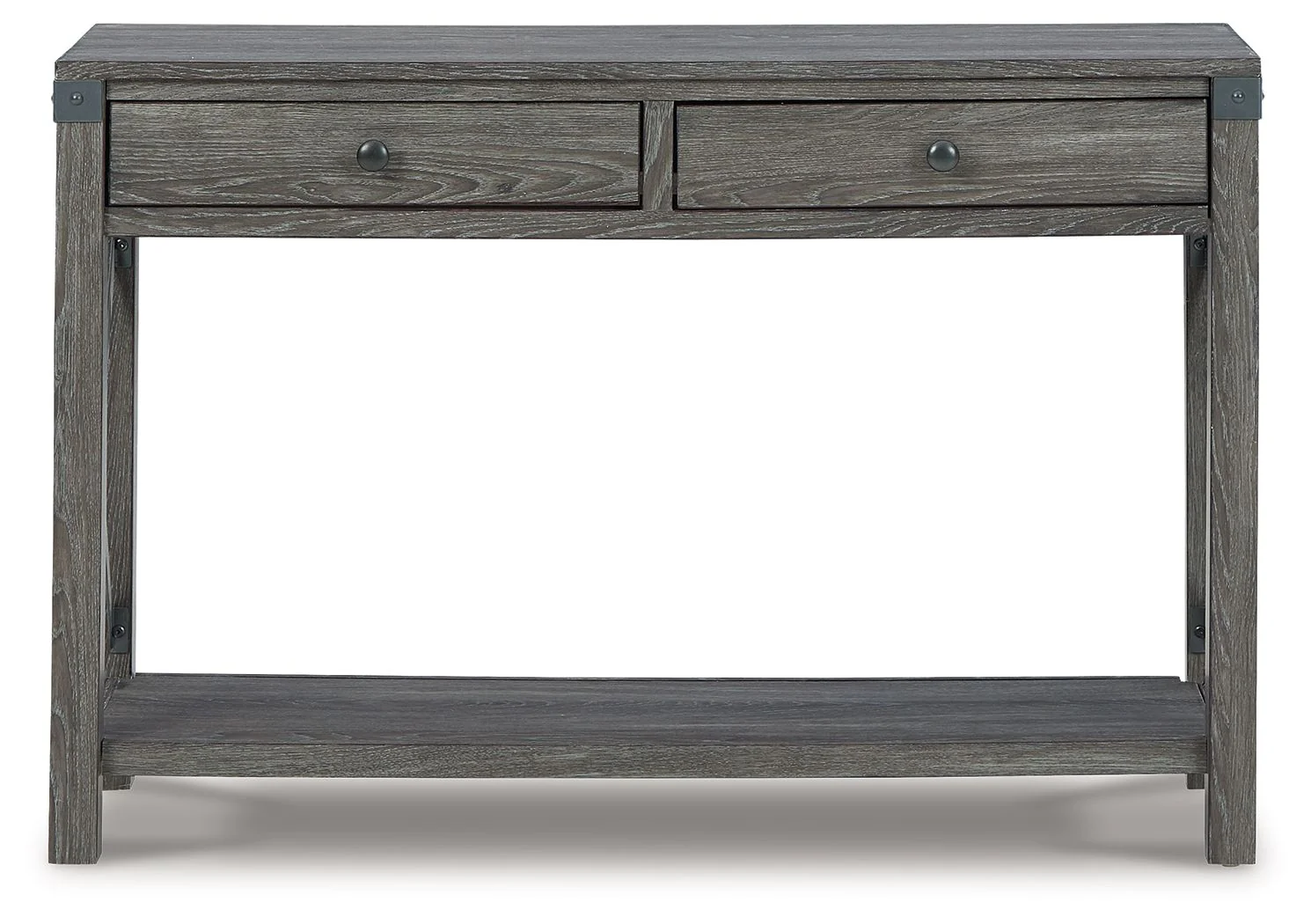 Freedan - Console Sofa Table - Grayish Brown - Image 2