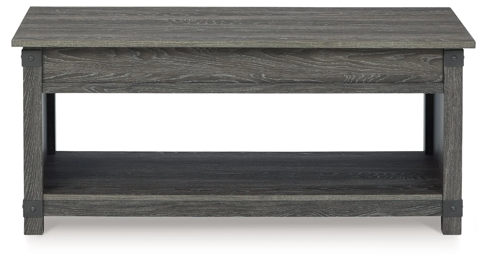 Freedan - Rect Lift Top Cocktail Table - Grayish Brown - Image 2