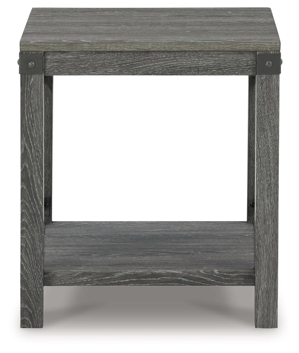 Freedan - Square End Table - Grayish Brown - Image 2