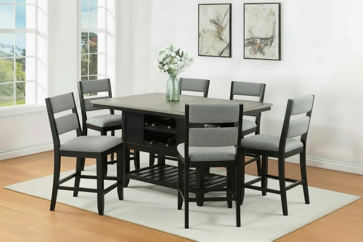 Frey Black Counter Height Dining Sets by Crown Mark - Image 3