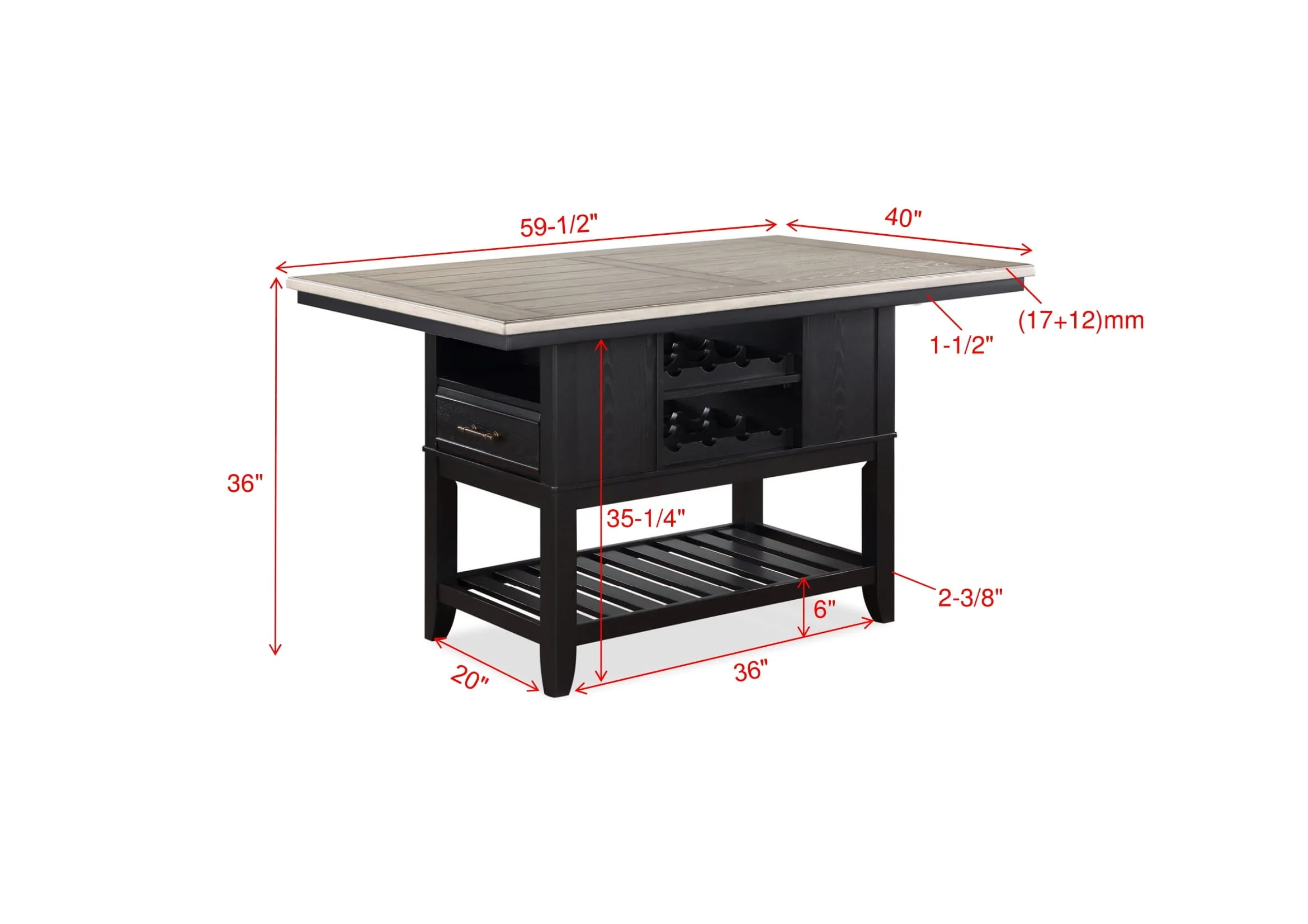 Frey Black Counter Height Dining Sets by Crown Mark - Image 8