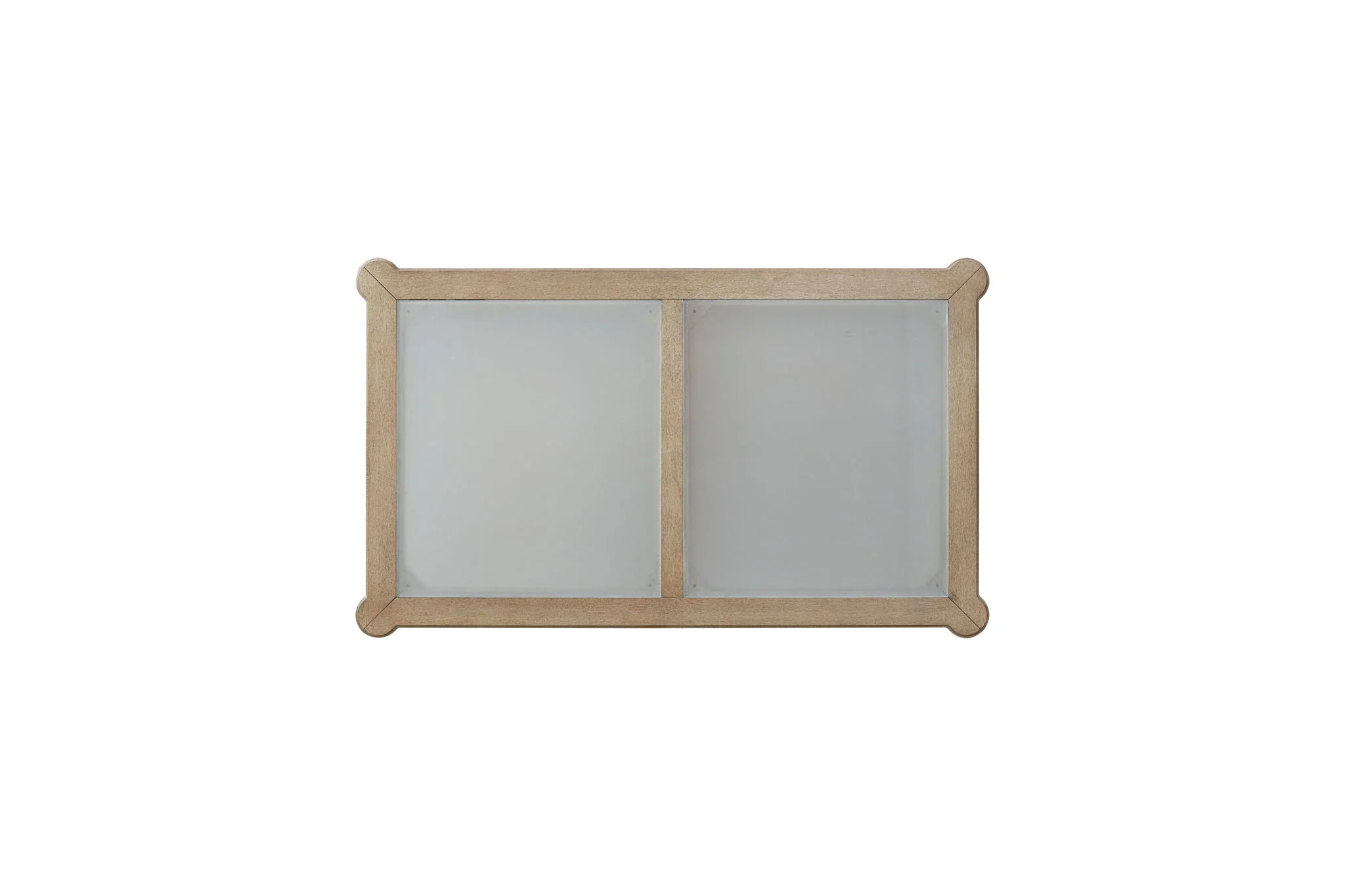 Frosted Glass Top Cocktail Table With Casters - Sand - Image 2