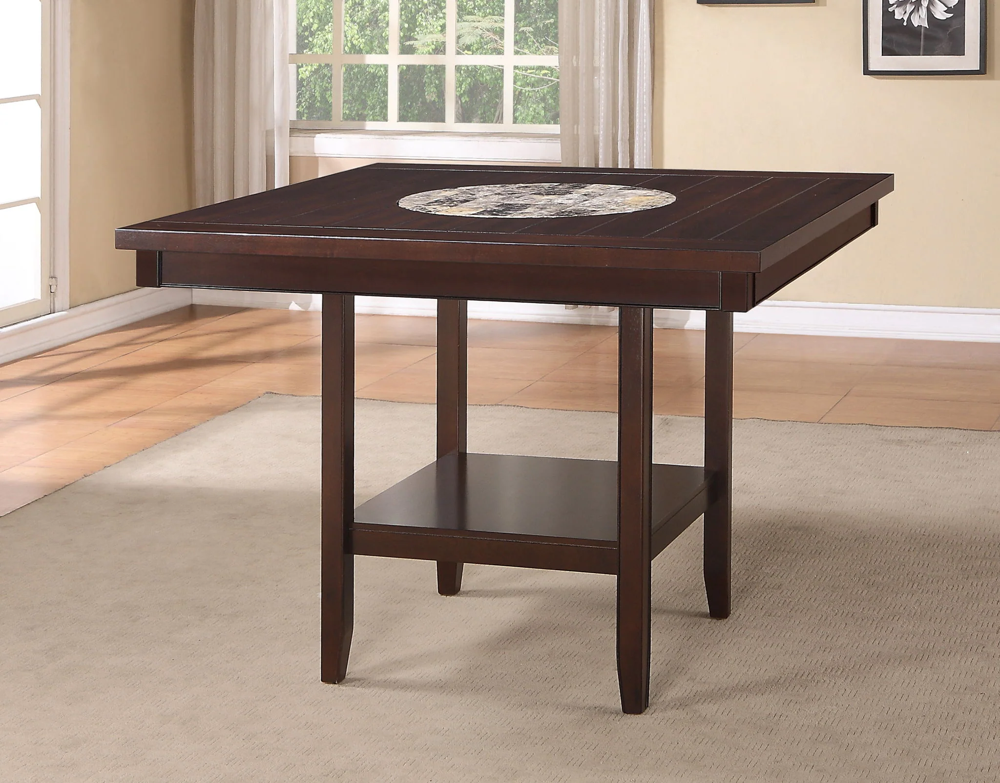 Fulton - 5 Piece Dining Room Set - Dark Brown - Image 3