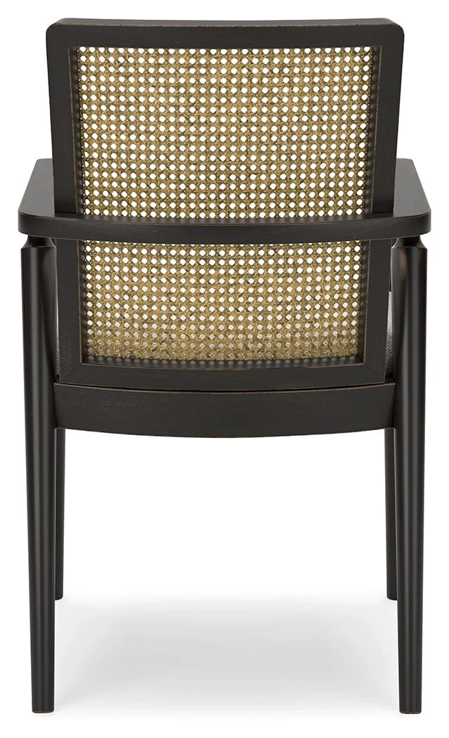 Galliden - Dining Upholstered Arm Chair (Set of 2) - Black - Image 2