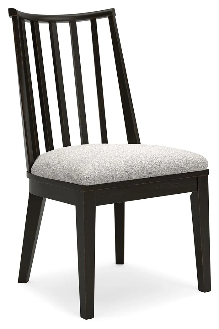 Galliden - Dining Upholstered Side Chair (Set of 2) - Black - Image 4