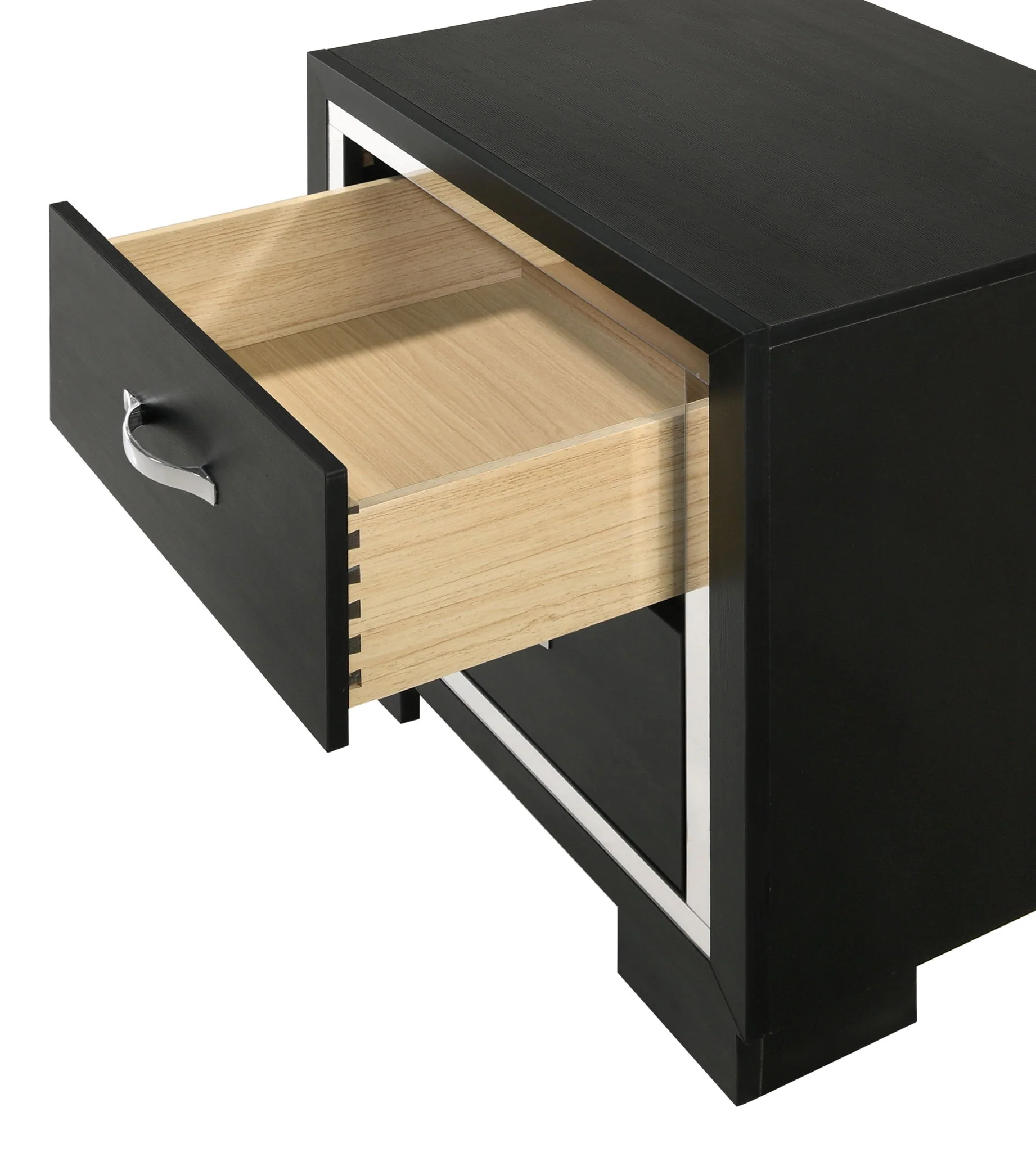 Gennro - Nightstand - Black - Image 2