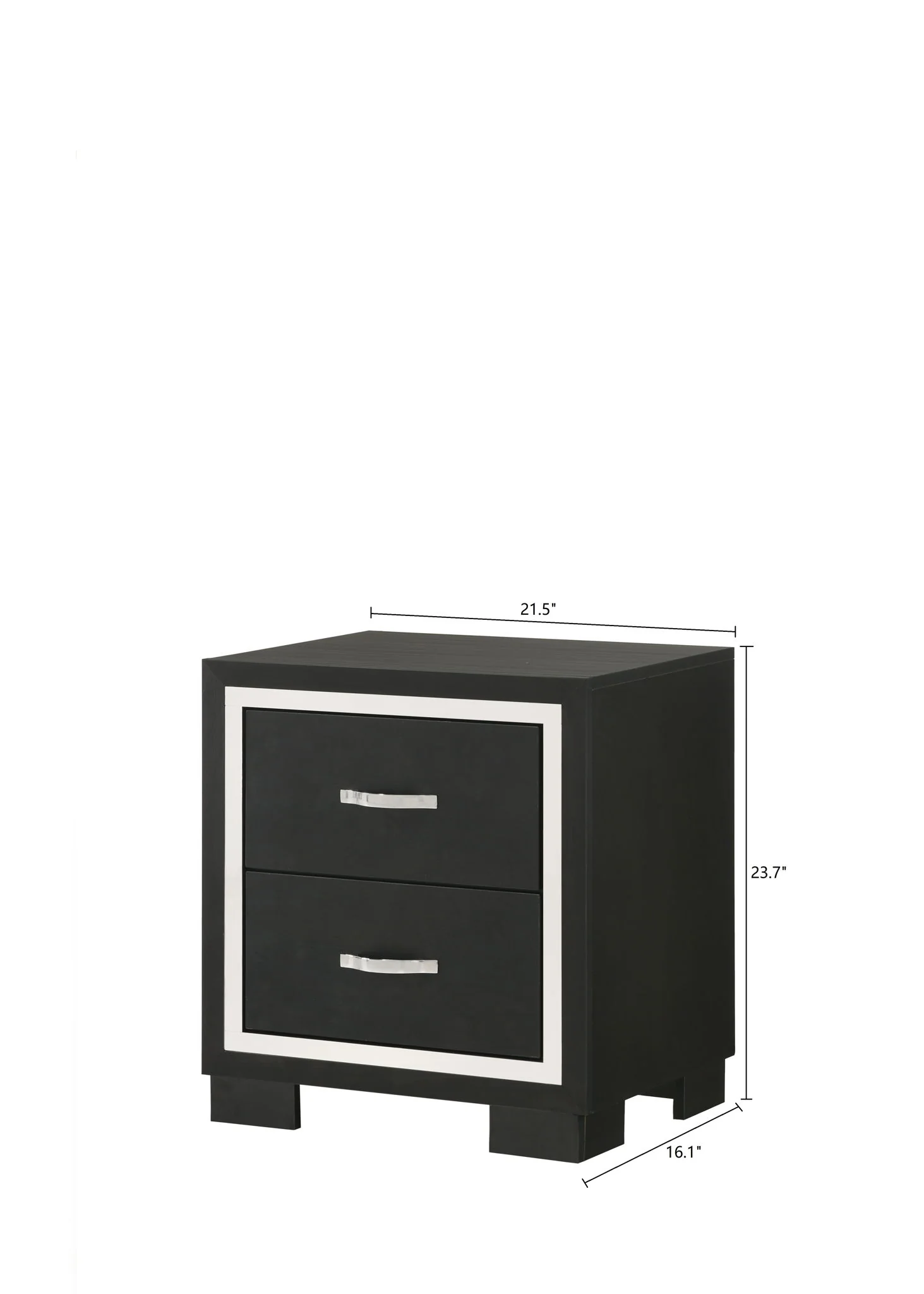 Gennro - Nightstand - Black - Image 4
