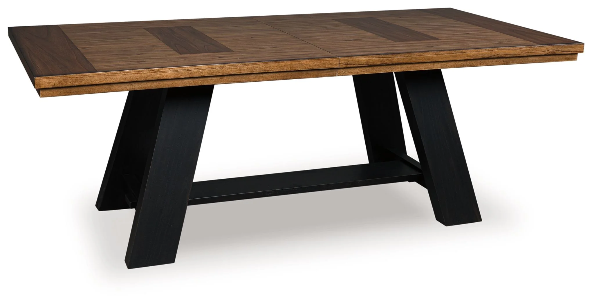 Greddinton - Dining Extension Table - Brown / Black - Image 2