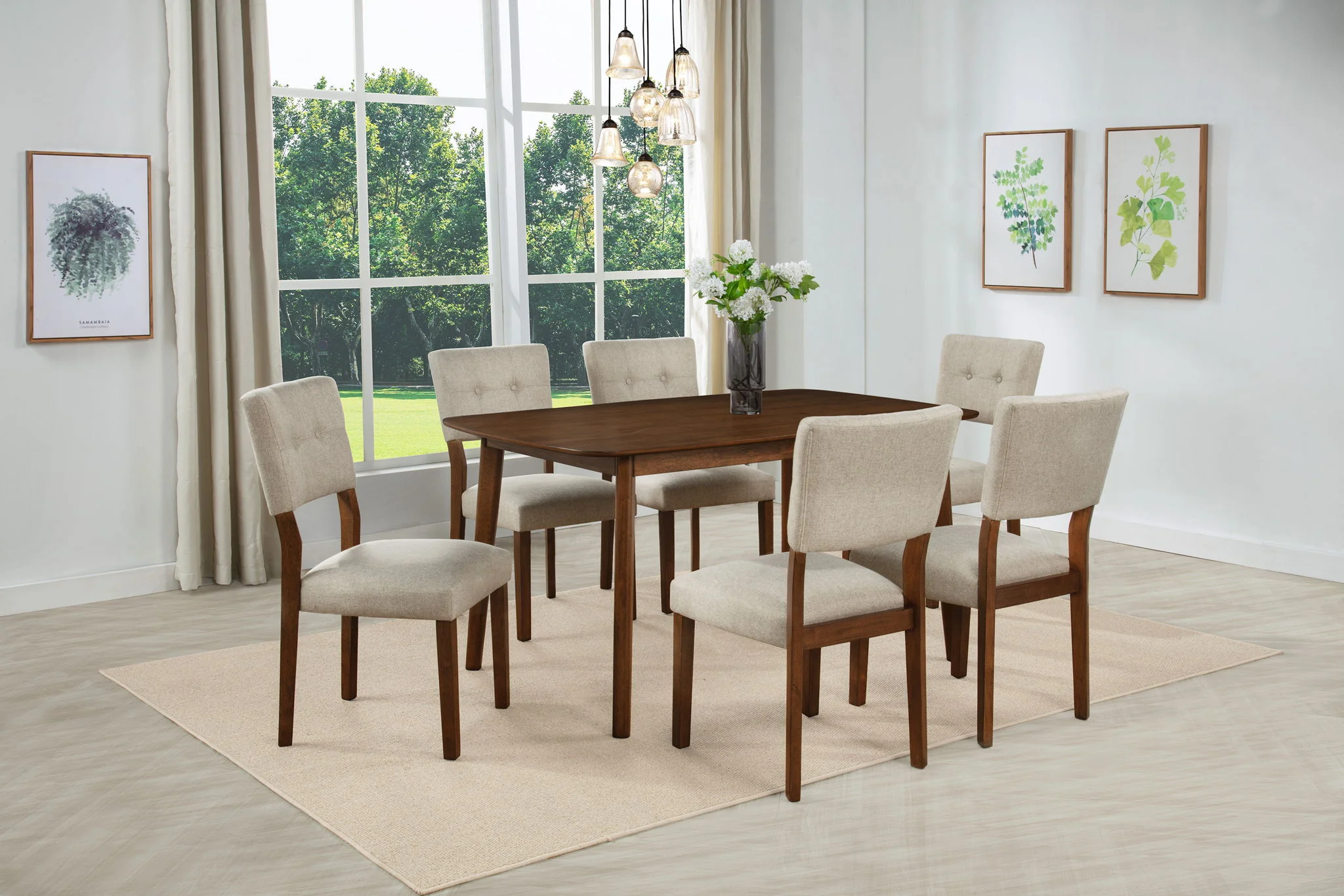 Gregory - Side Chair (Set of 2) - Beige / Brown - Image 4