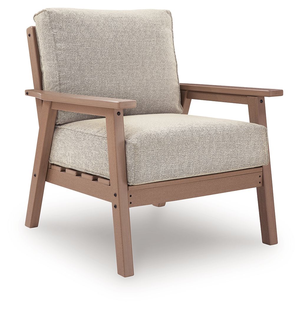 Grover Beach - Lounge Chair With Cushion (Set of 2) - Driftwood - Image 2