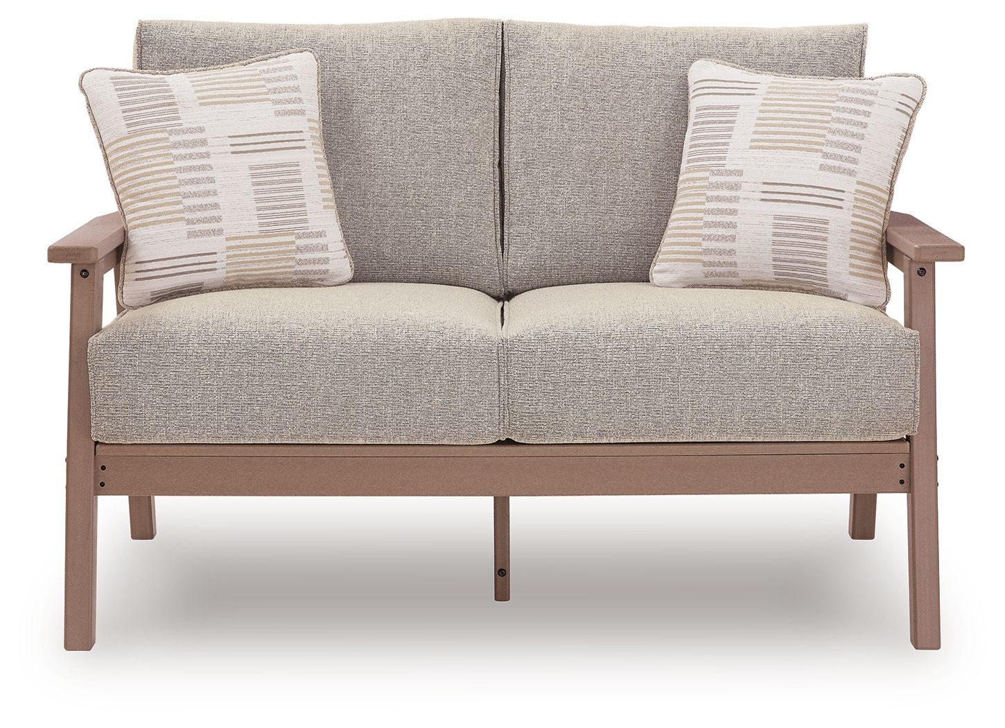 Grover Beach - Loveseat With Cushion - Driftwood - Image 4