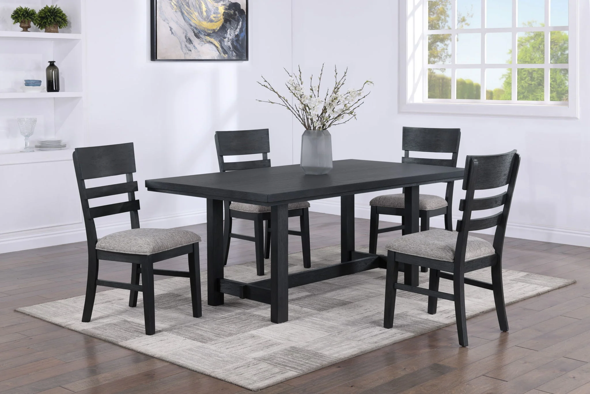 Guthrie - Side Chair (Set of 2) - Charcoal & Gray - Image 3